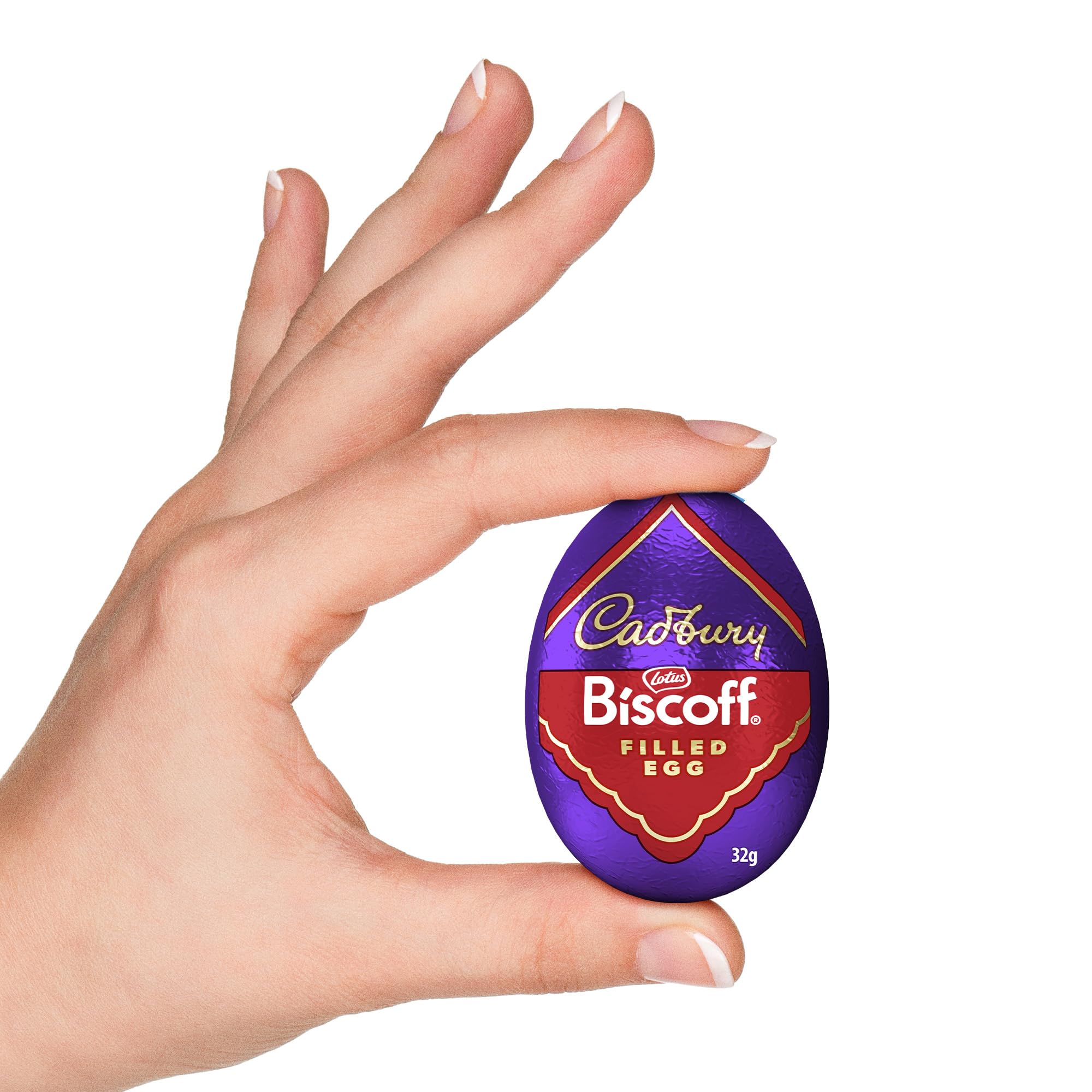 Cadbury Dairy Milk Biscoff Filled Chocolate Egg - Pack of 48 | Filled with Crunchy Lotus Biscoff Spread 5