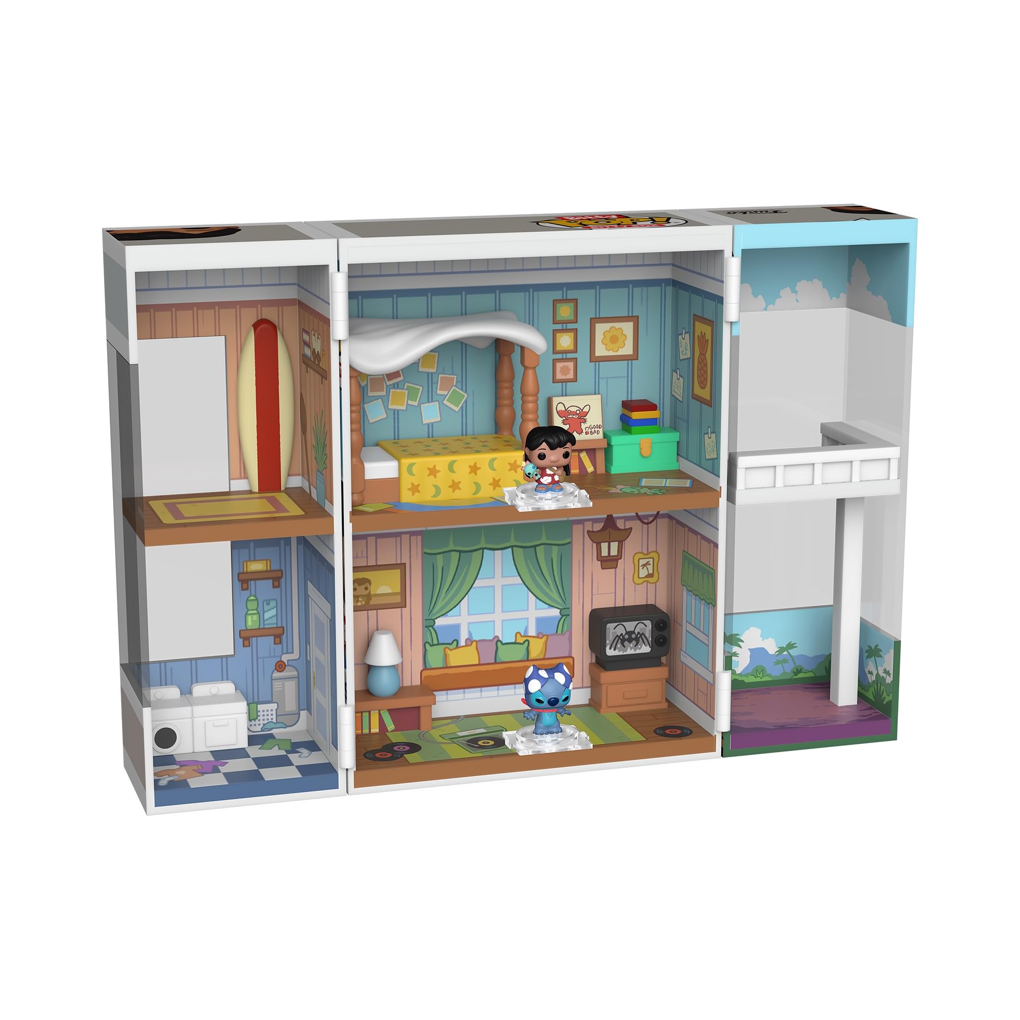 Funko Bitty Pop! Bitty Boxes: Lilo & Stitch - Lilo's Home Playset with 2 Bitty Figures 6