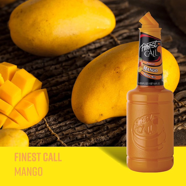 Finest Call Mango Puree - Premium Alphonso Mango Cocktail Mix for Drinks, Desserts & Cooking