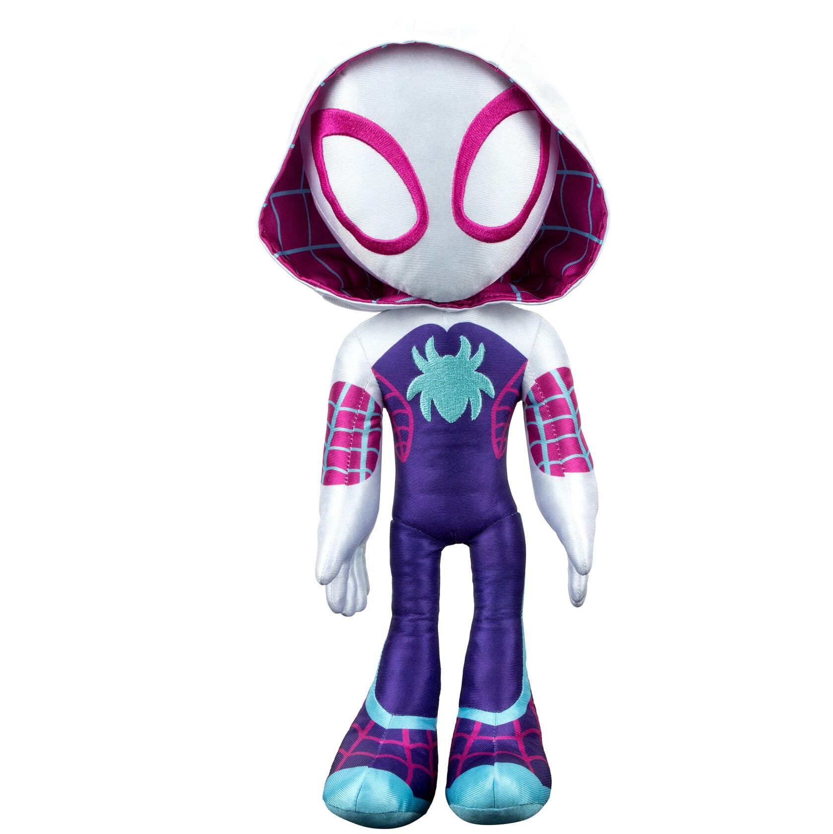 Jazwares Marvel's Spidey and His Amazing Friends Ghost-Spider 16” Talking Plush | Ages 3+ | Polyester