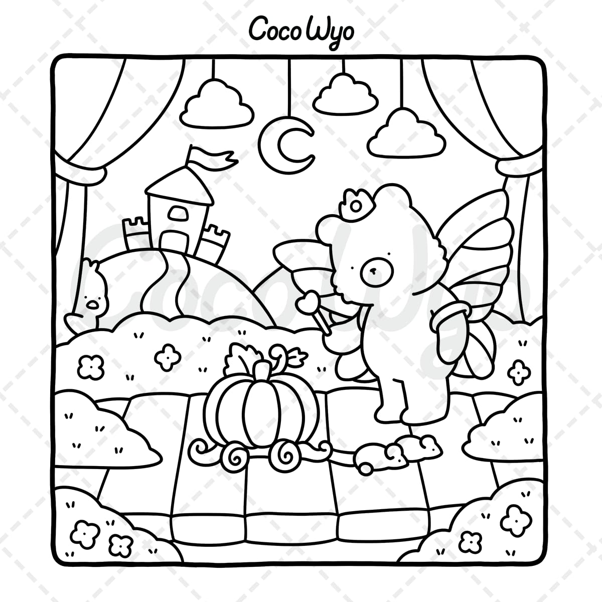 Coco Wyo Little Cuddles Coloring Book - Cute Animals for Teens & Adults | Paperback 7