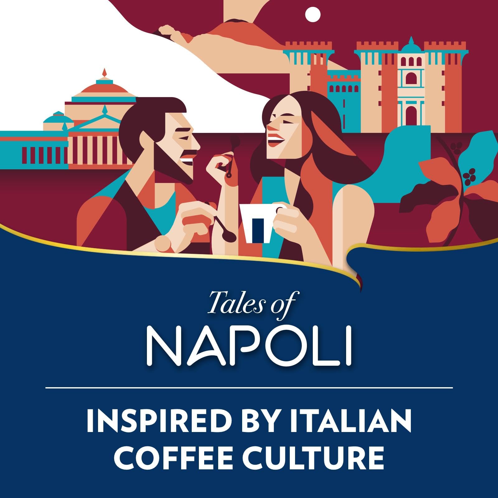 Lavazza Tales of Napoli Kaffee gemahlen – Intensität 9/10, Aromatische Noten von Karamell und geröstetem Getreide, 200 g 4