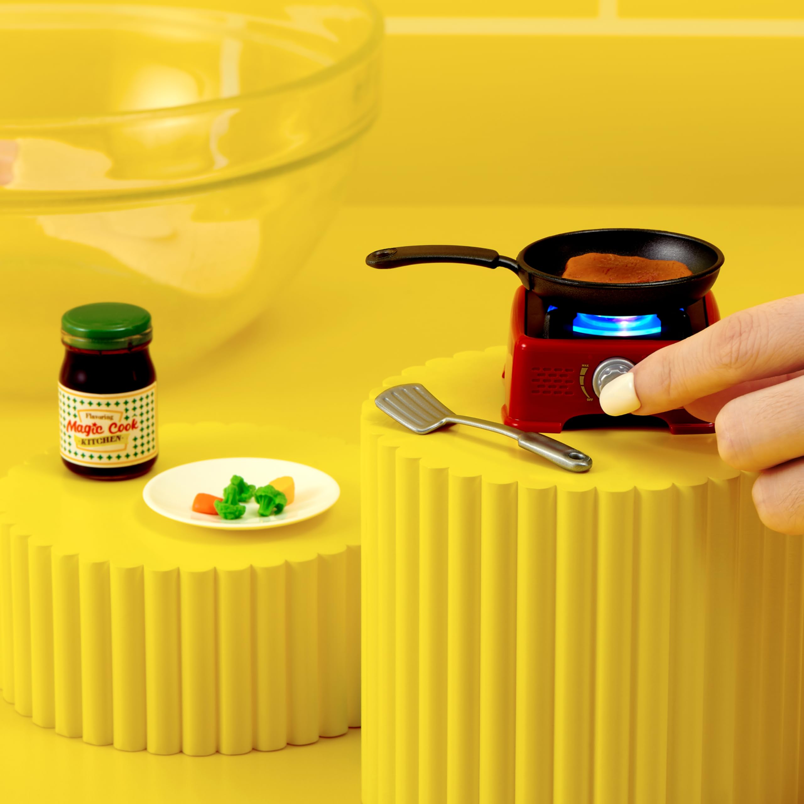 Mini Brands Magic Cook Kitchen Cup Cake Maker - Working UV Light | Miniature | Ages 3+ 2