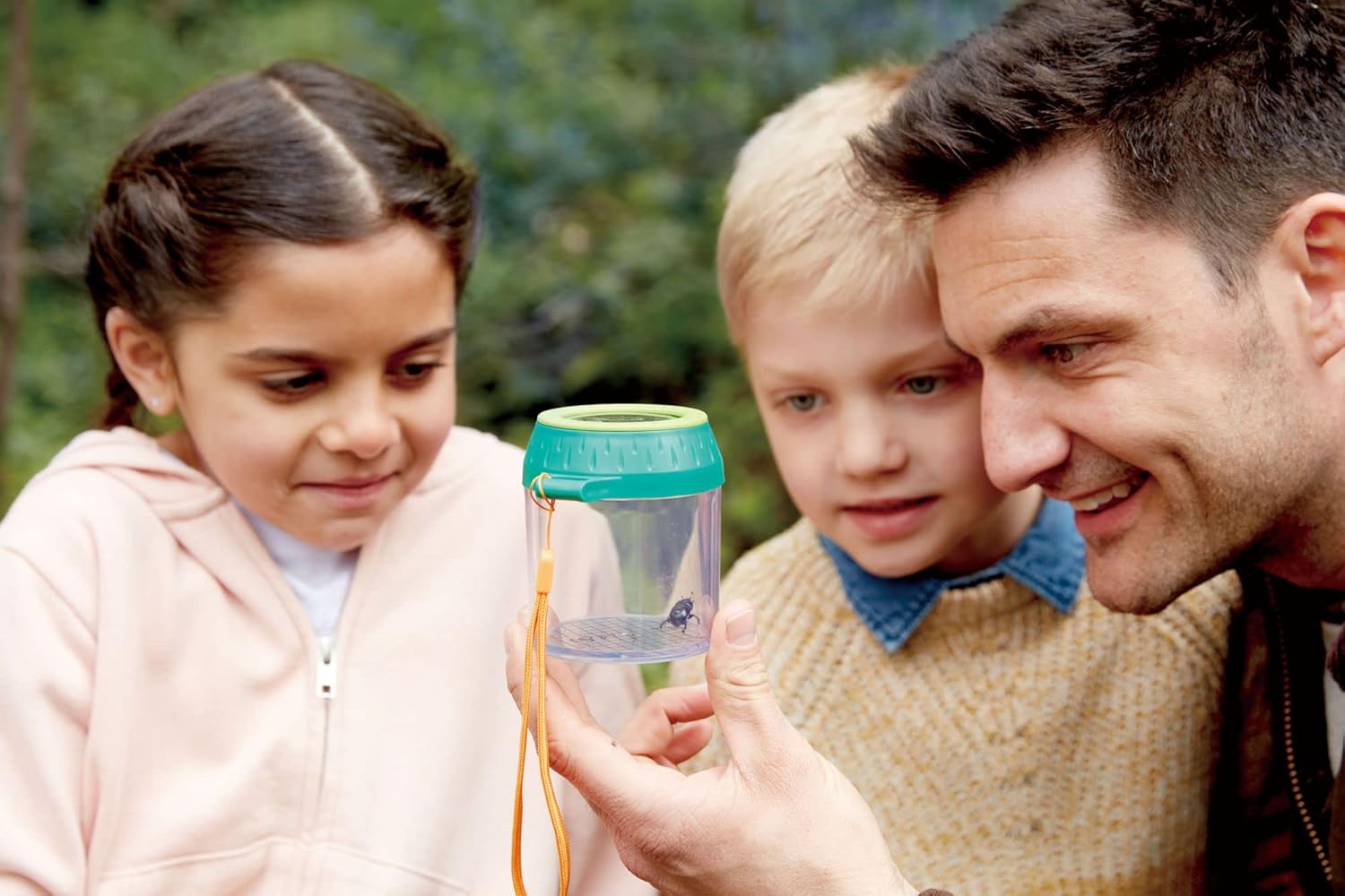 Hape Explorers Bug Jar - Portable Insect Study Center with Magnifying Glass, 4x Zoom & Measuring Grid, Ages 4-8 3