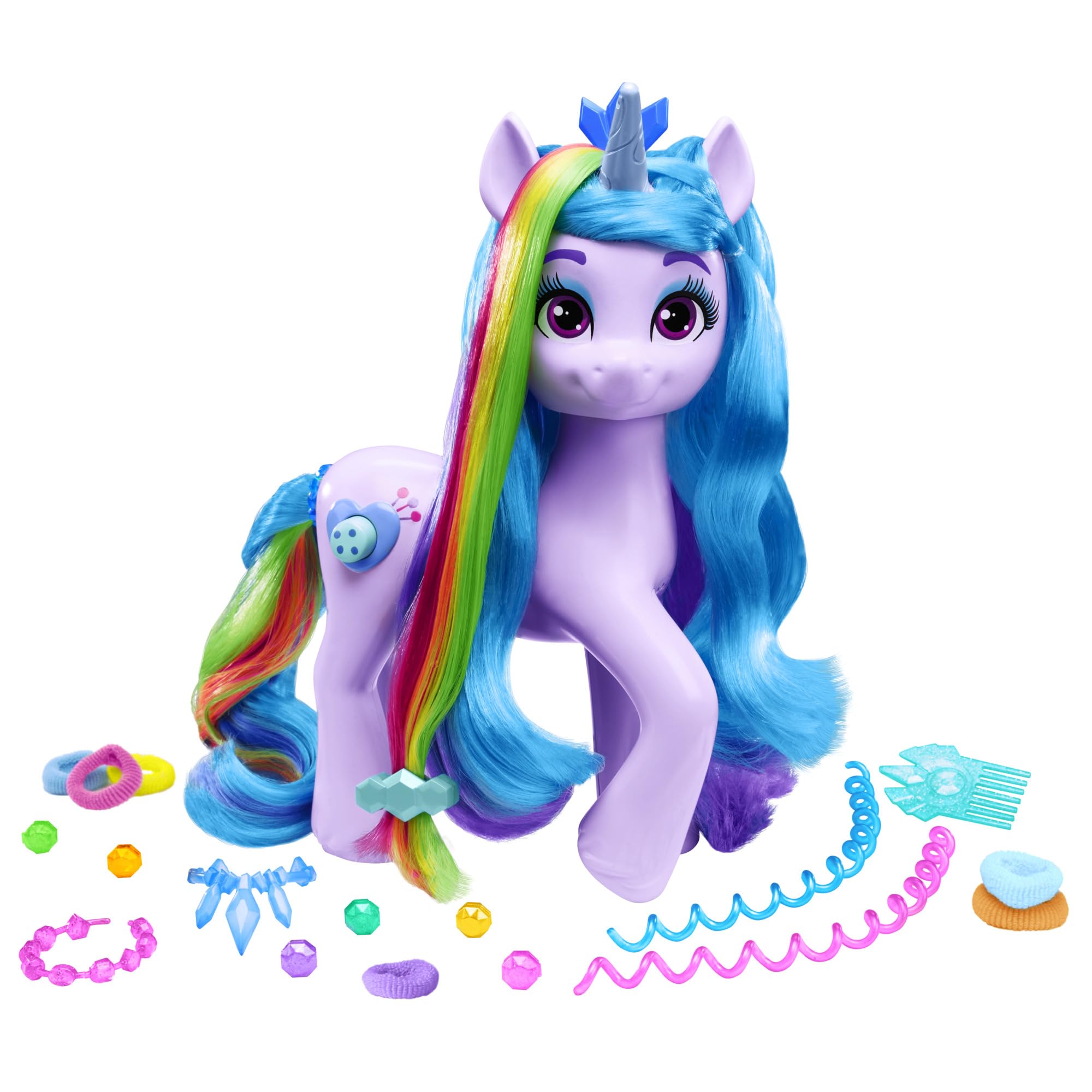 My Little Pony: Tell Your Tale Rainbow Styles Izzy Moonbow Unicorn Toy - Interactive Figure with 17 Accessories, Ages 4+ 1