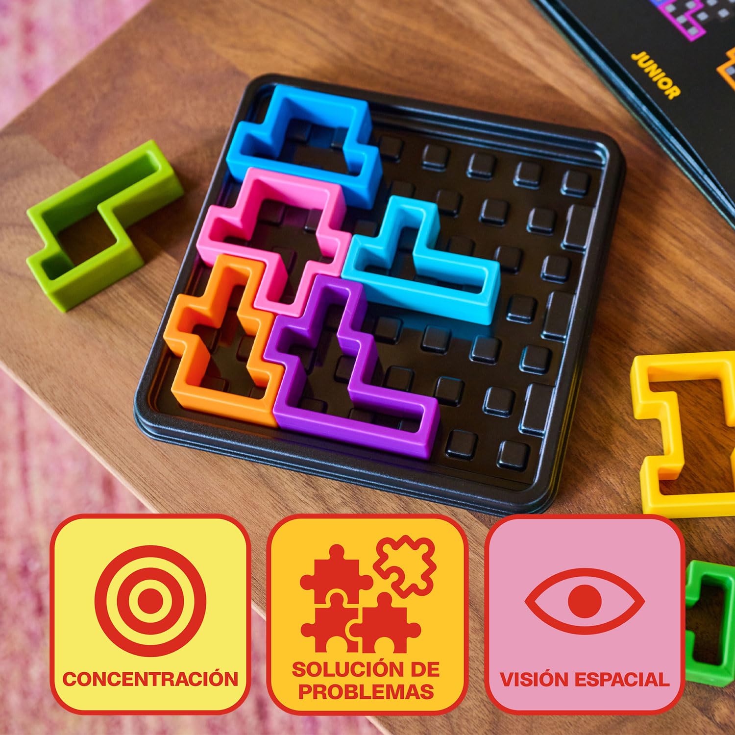 SmartGames IQ Deluxe Square Puzzle Game | 120 Challenges | Ages 14+ | Travel Sized 4