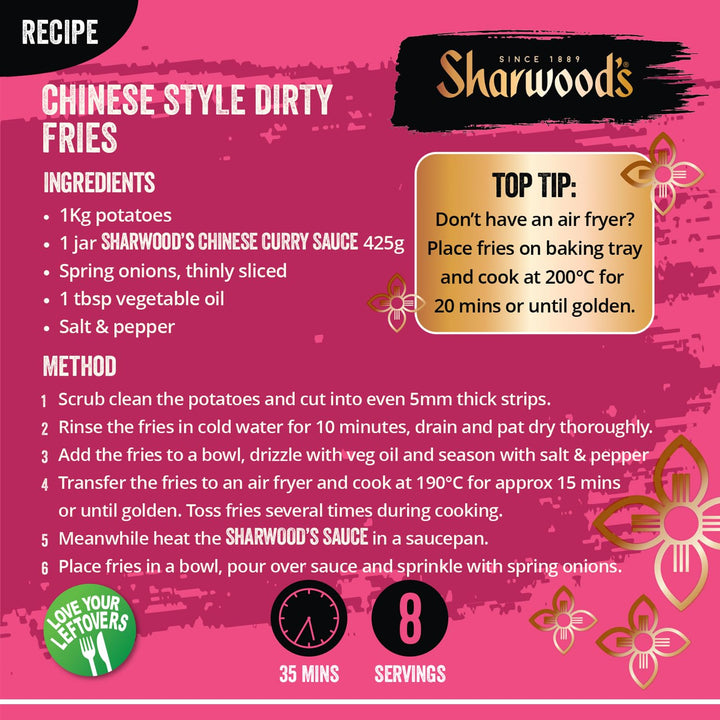 Sharwood's Aromatic Chinese Curry Sauce – Mild Cooking Sauce with Onion & Garlic, 425g