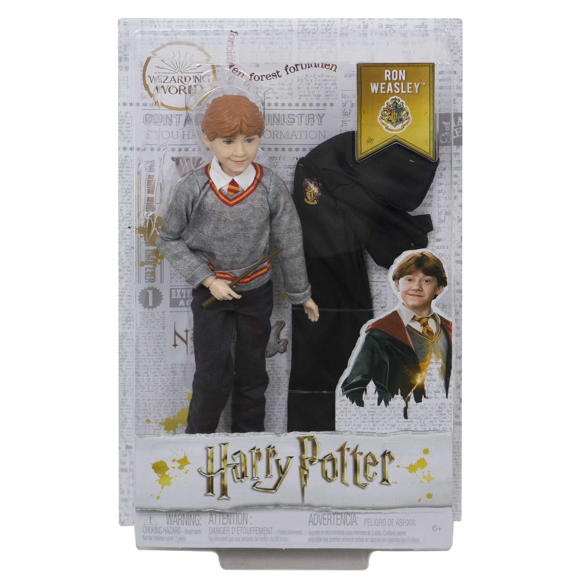 Ron Weasley Action Figure - Hogwarts Uniform with Gryffindor Robe & Wand - 6 Years and Up 16