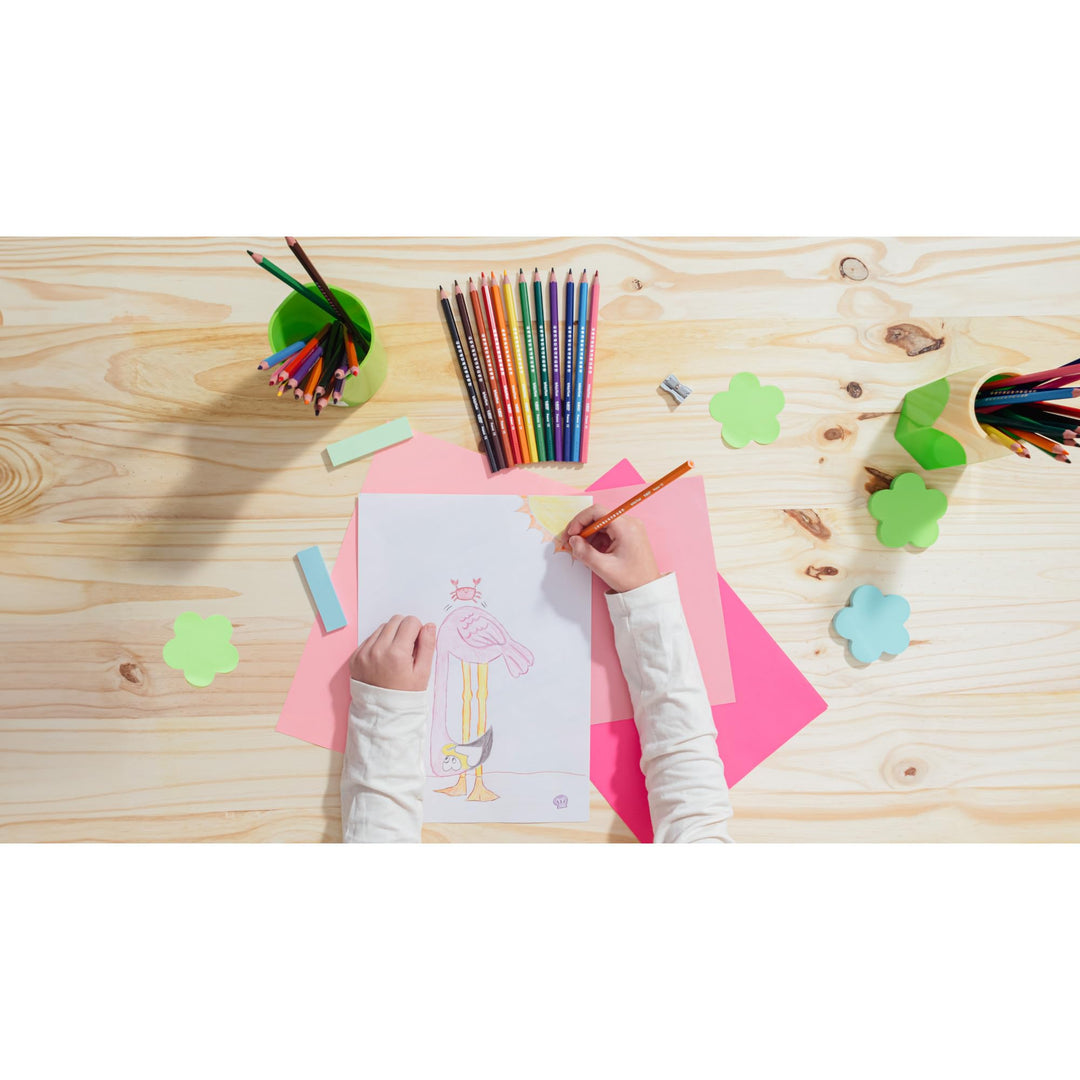 BIC Kids Evolution Coloured Pencils - Wood-Free, Durable Art Supplies for Kids