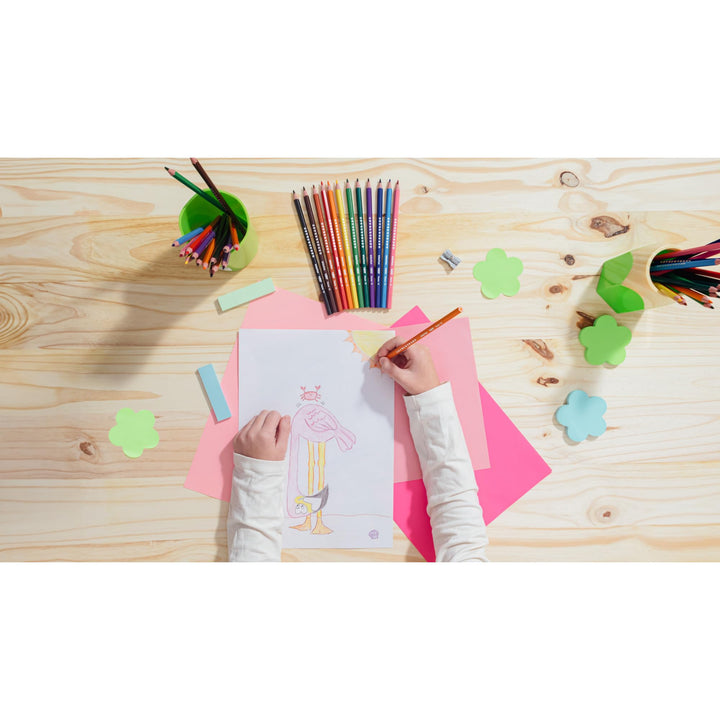 BIC Kids Evolution Coloured Pencils - Wood-Free, Durable Art Supplies for Kids