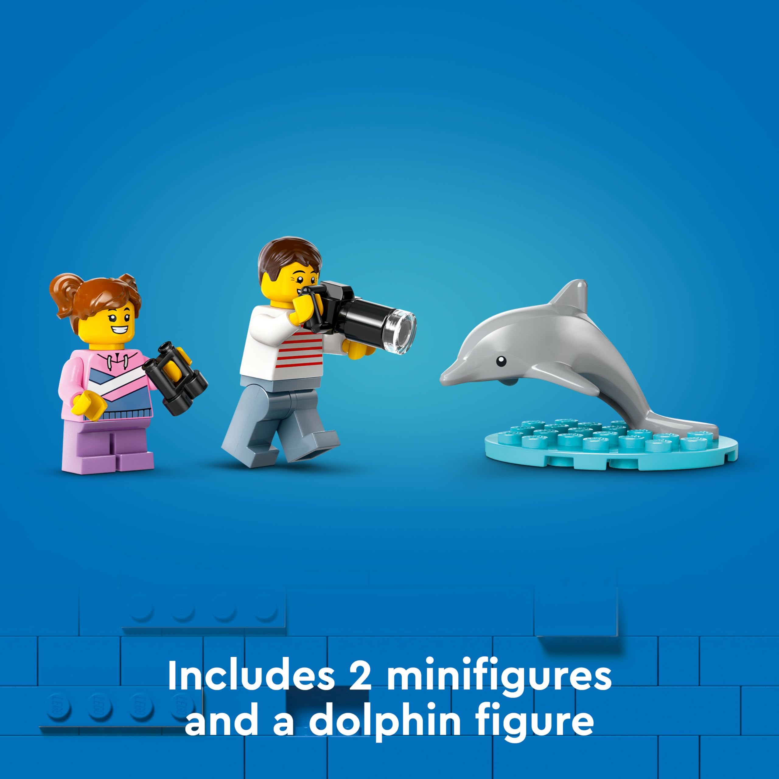 LEGO City Sailboat 60438 - Building Set with Dolphin & Minifigures for Ages 5+ 11