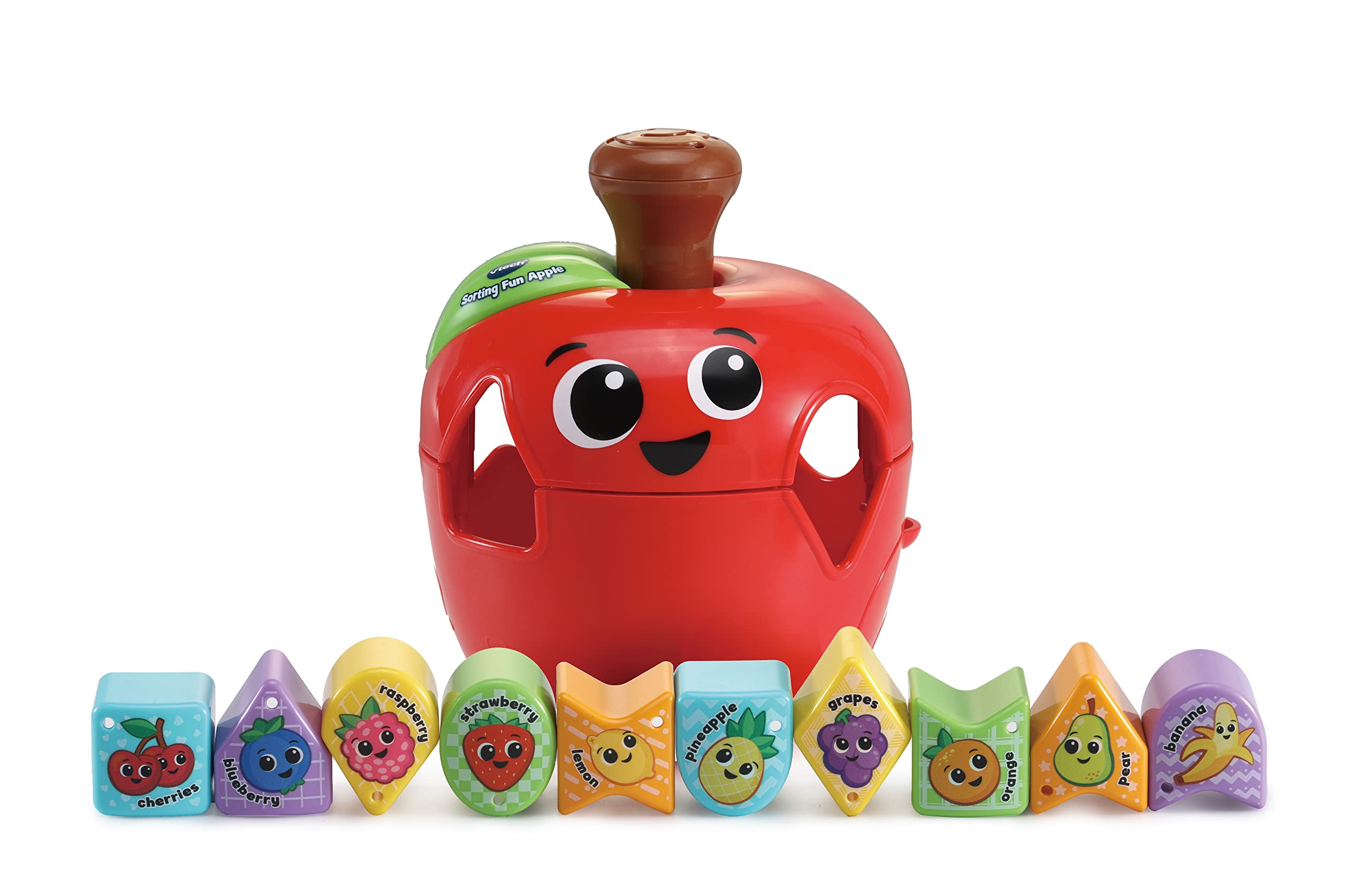 VTech Sorting Fun Apple Shape Sorter - Educational Toy for Ages 1-3 | 10 Shapes 4