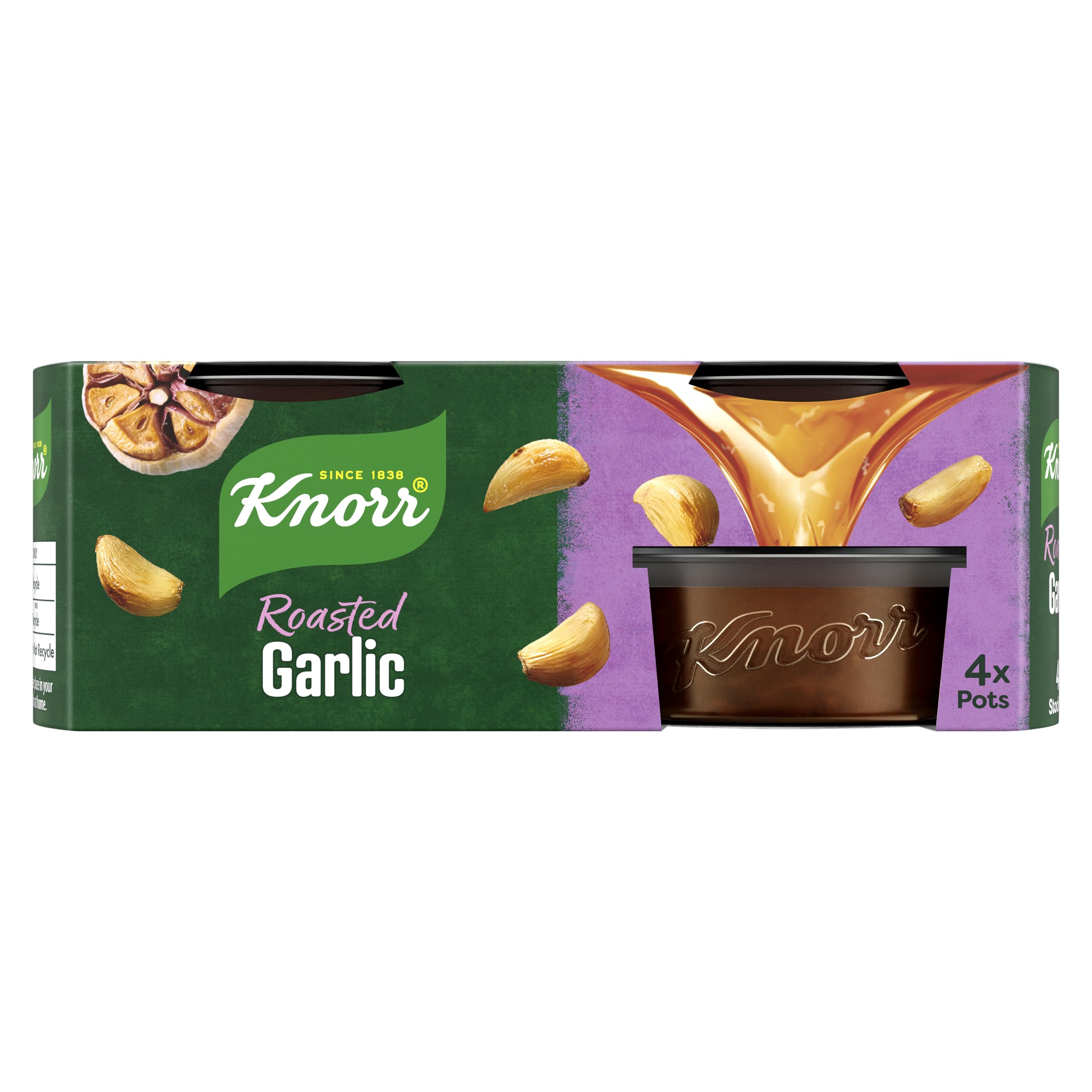 Knorr - Roasted Garlic Stock Pots Pack of 4 1