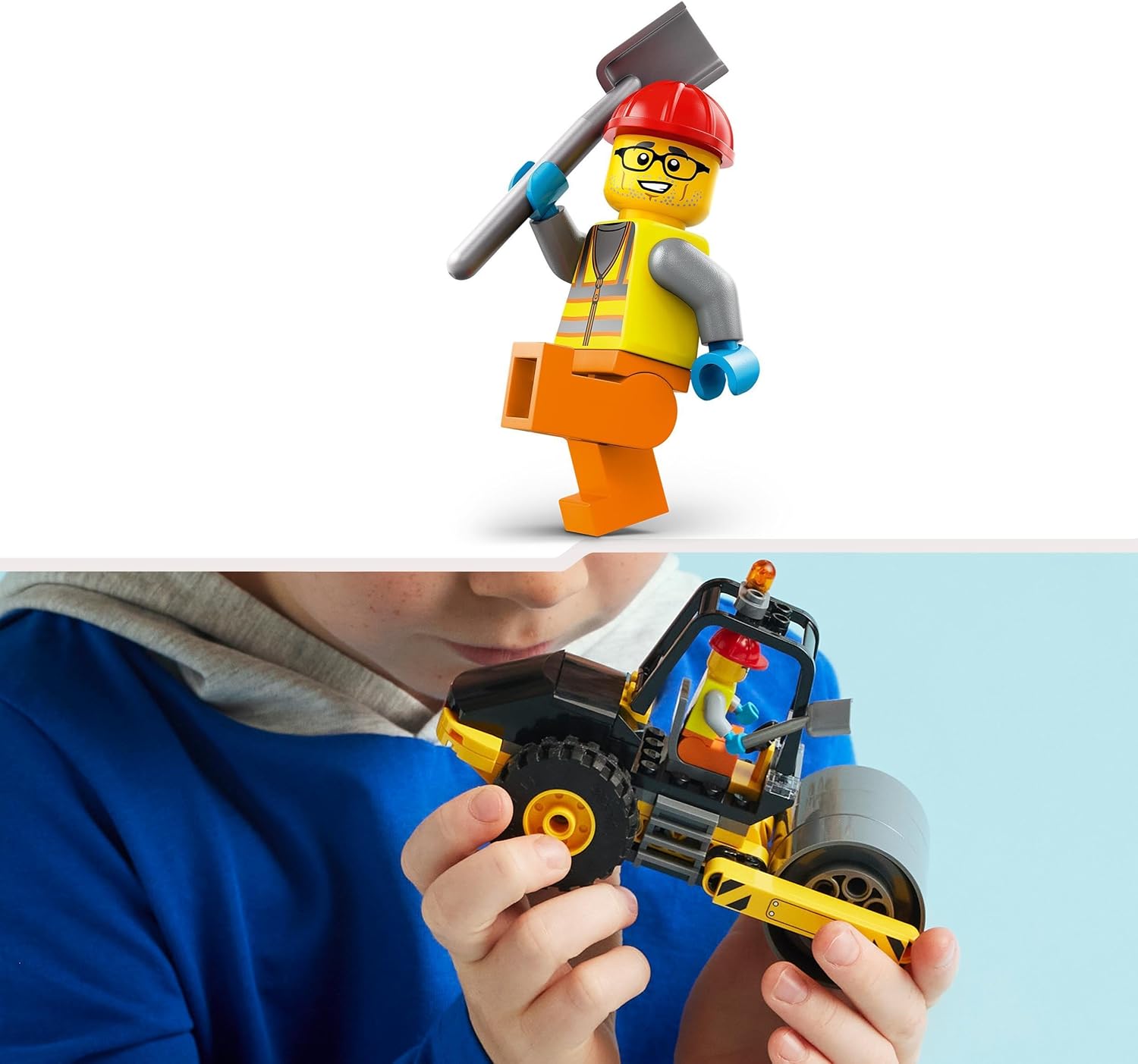 LEGO City Construction Steamroller - Building Set with Minifigure for Kids Aged 5+ 3