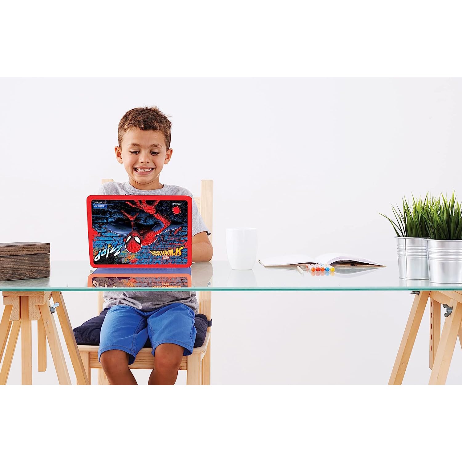 Lexibook Spider-Man Educational Bilingual Laptop - Italian/English Learning Toy with 124 Activities, Ages 3+ 2