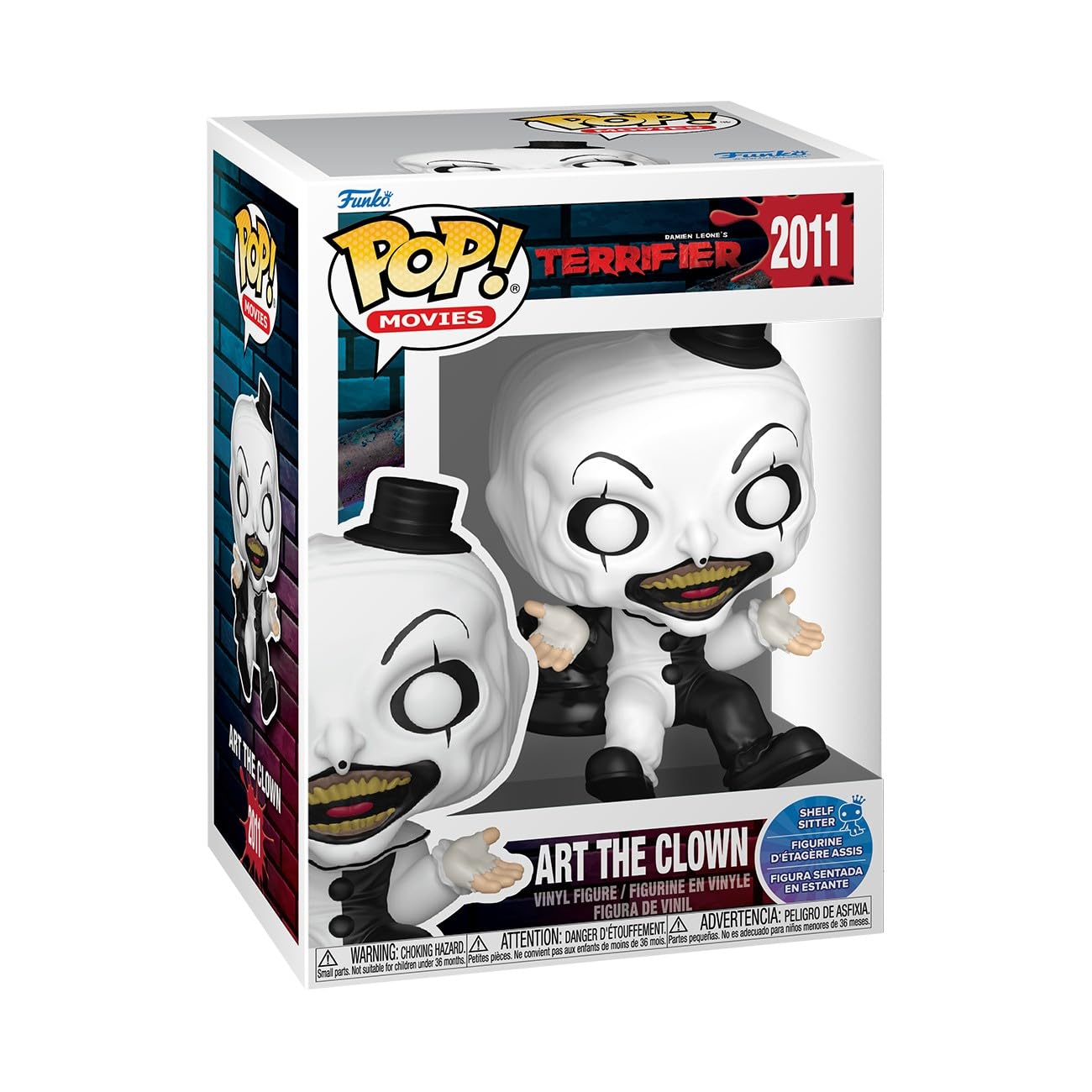 Funko Art the Clown (Sitting) - Terrifier Chibi Vinyl Figure | 3.75 Inch 1