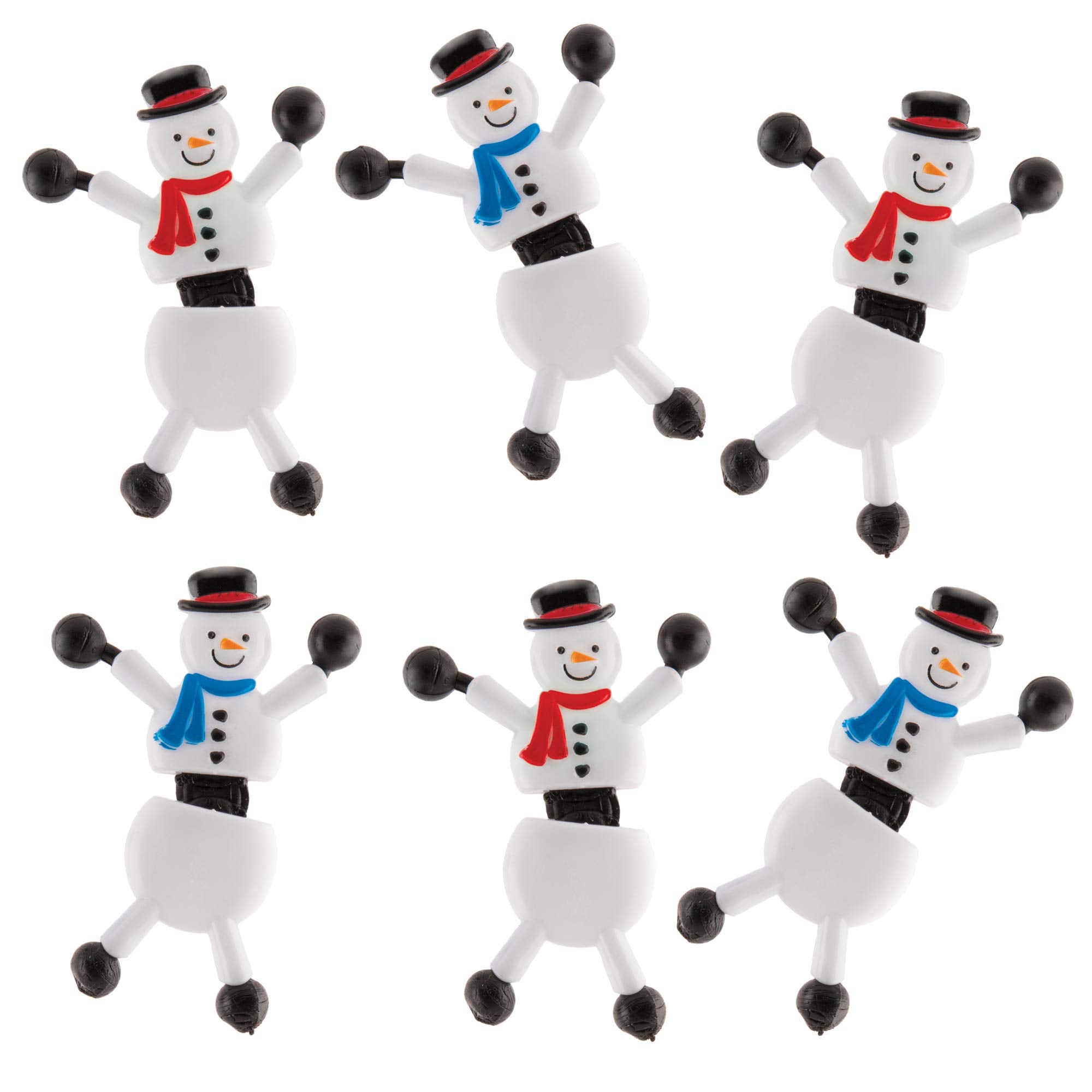 Baker Ross Snowman Wall Crawlers - Sticky Feet Climbing Toys for Kids 5