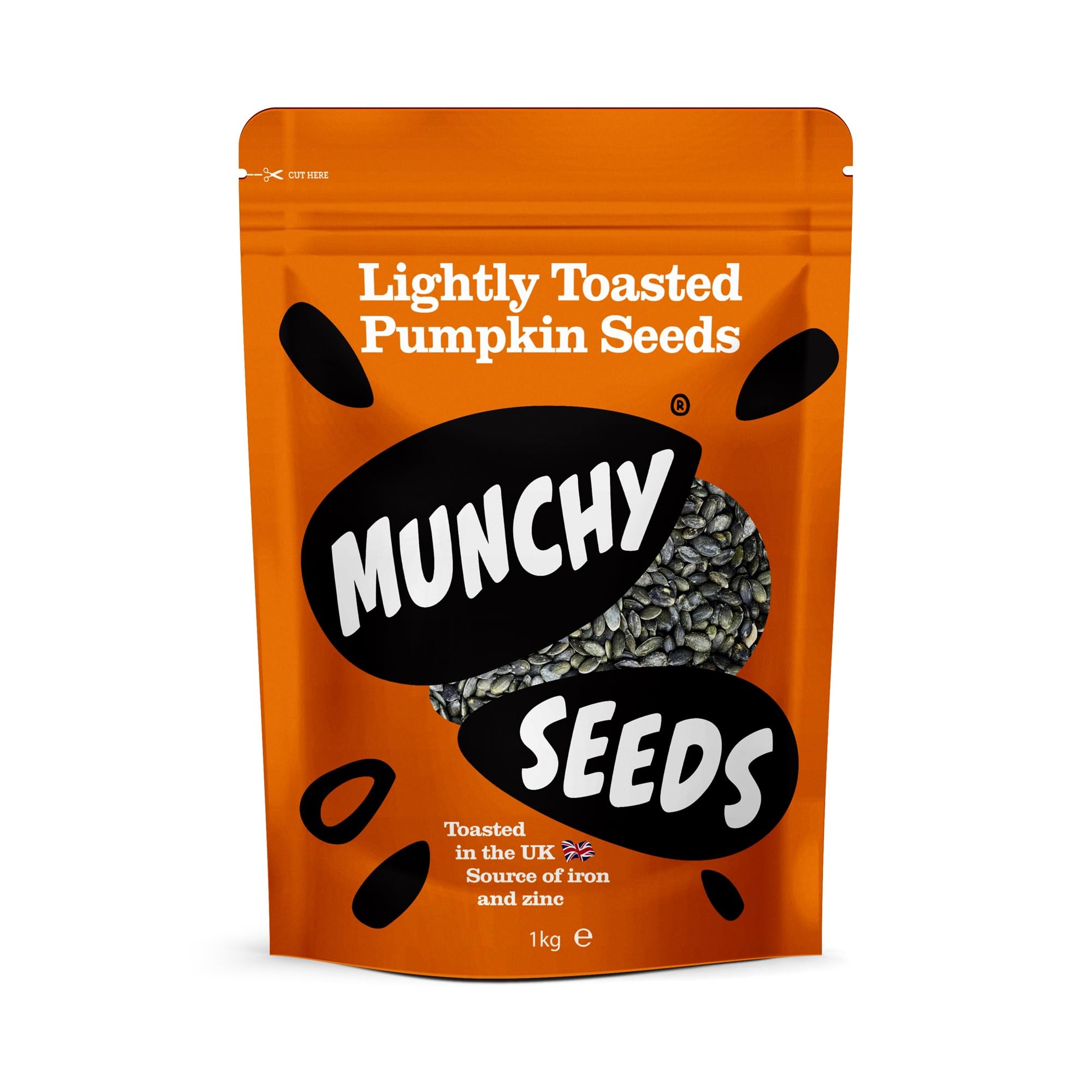 Munchy Seeds Lightly Toasted Pumpkin Seeds - High Protein, Gluten Free | 1kg Bag