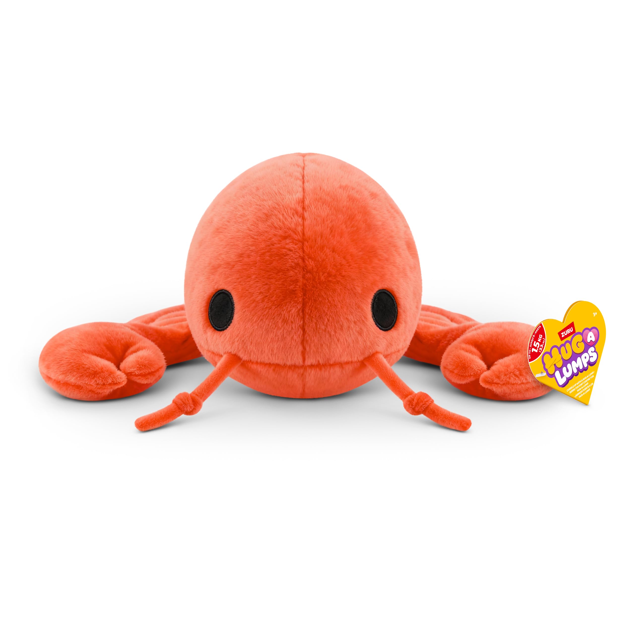 Hug-A-Lumps Lenny the Lobster Weighted Plush - Medium | Super-Soft | Stress & Anxiety Relief 8