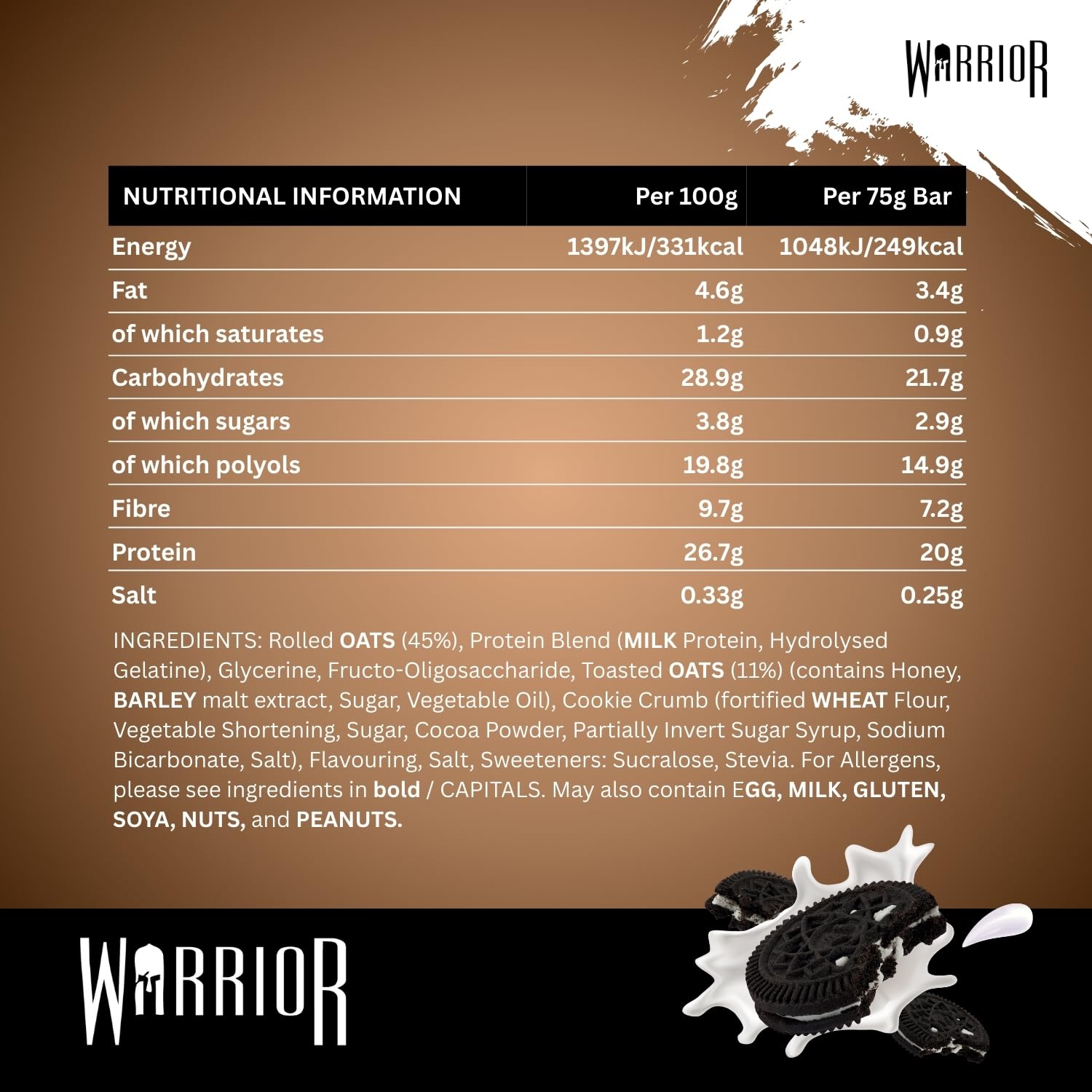 Warrior Raw Protein Bars - 20g Protein Per Bar | Low Sugar | 24 Pack 4