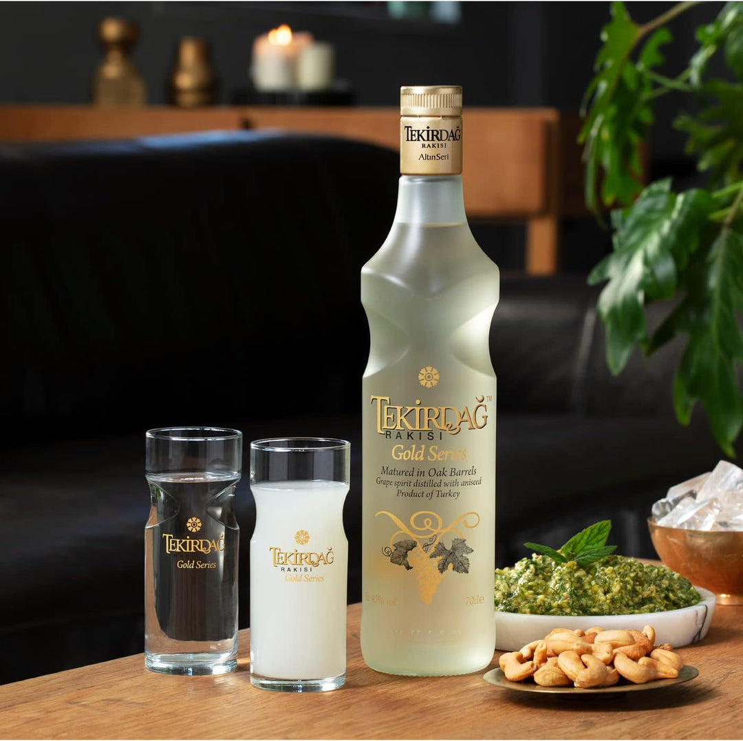 Tekirdag Rakisi Gold Series - 100% Fresh Grapes, Matured In Oak Barrels - 0.7L
