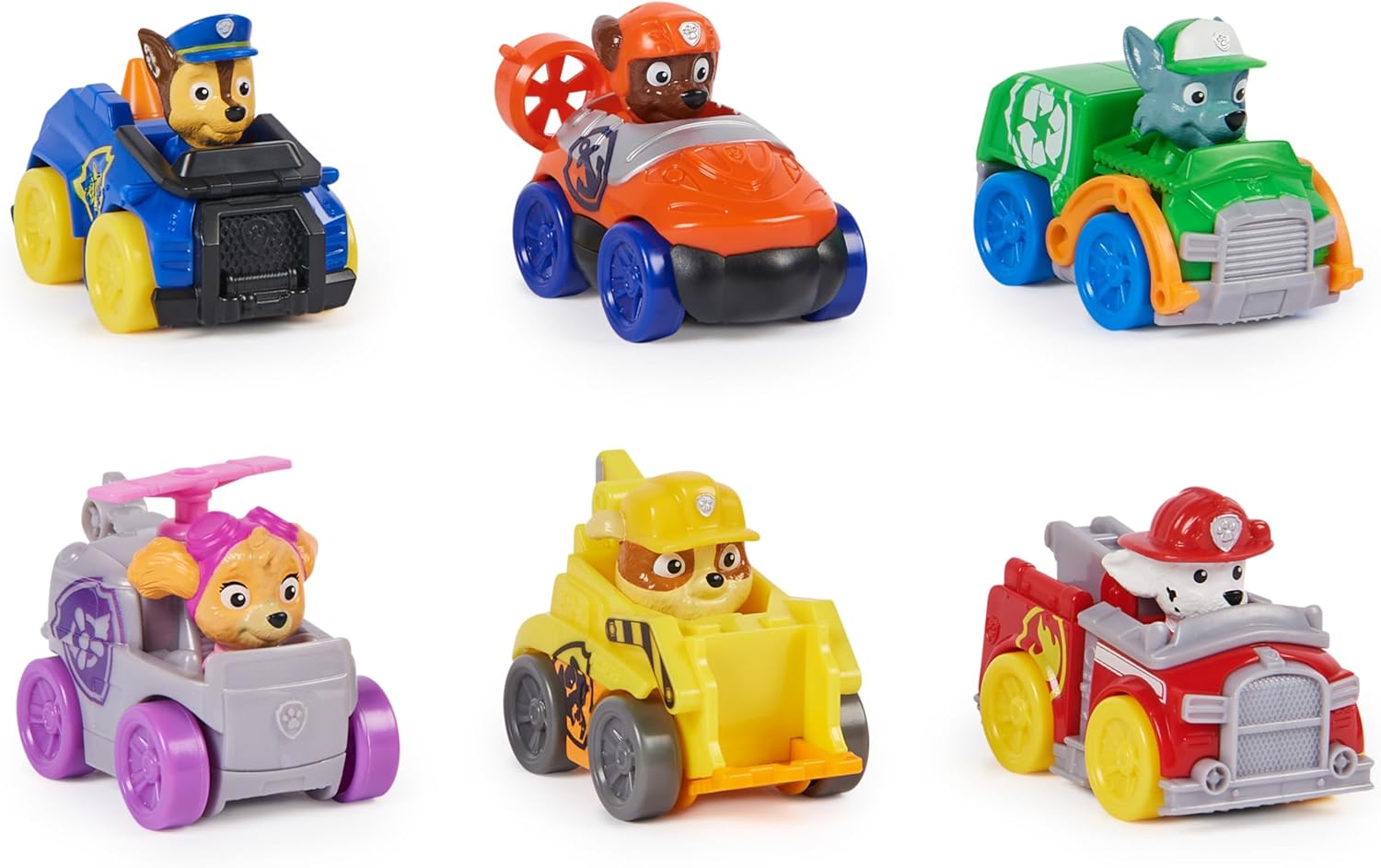 Paw Patrol: Pup Squad Racers 6-Piece Vehicle Gift Set - Action-Packed Toy Cars for Kids 1
