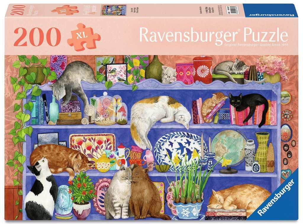 Ravensburger Cats on Shelf 200-Piece Jigsaw Puzzle for Adults & Kids 9+ 7