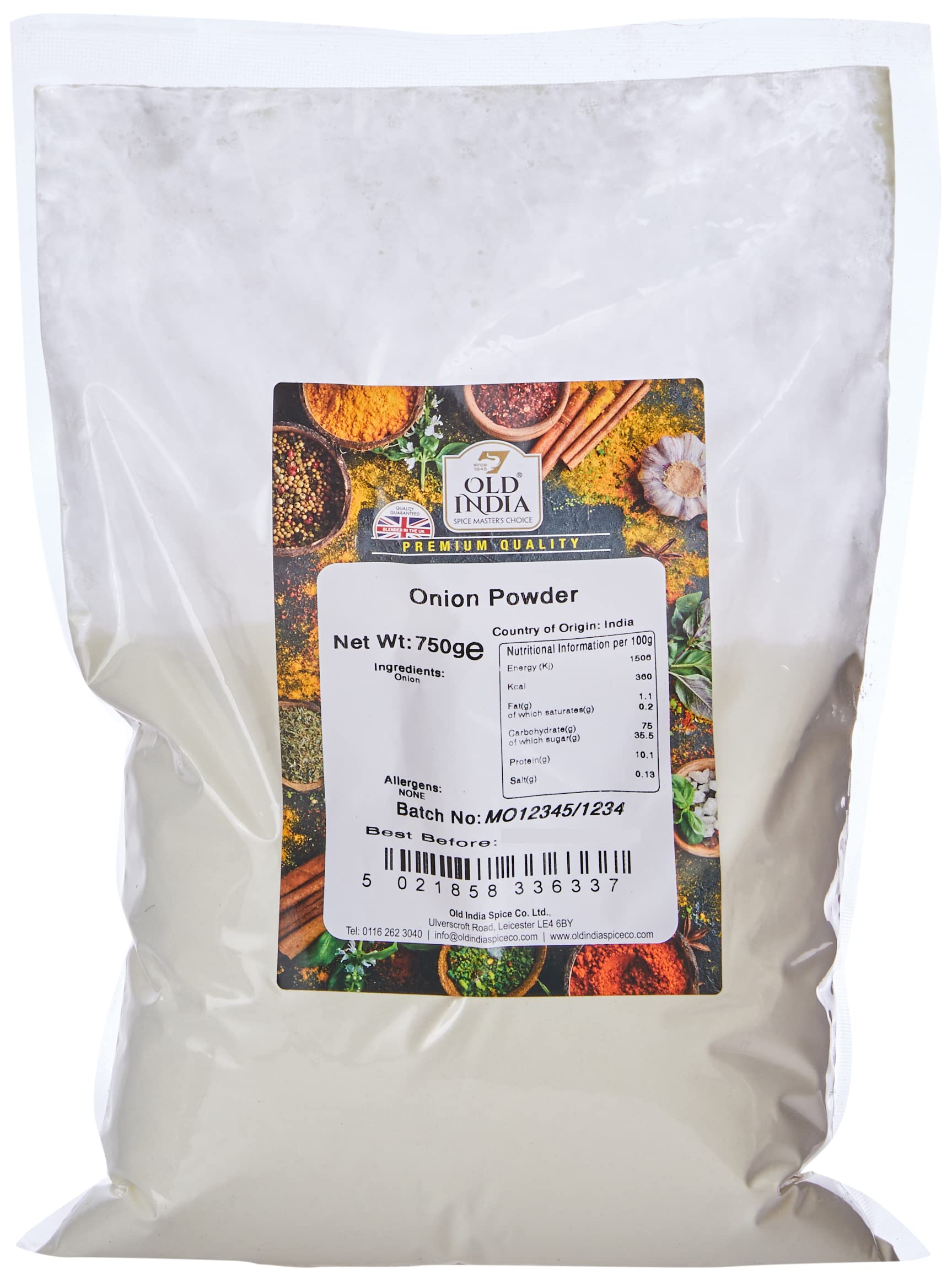 Old India Onion Powder - 100% Natural Flavoring | 750g Pack 1