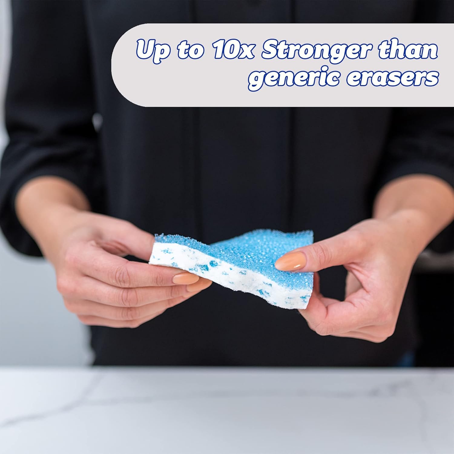 Scrub Daddy - Eraser Daddy 10x Magic Sponge Erasers, Dual-Sided Melamine Cleaning Pads 2