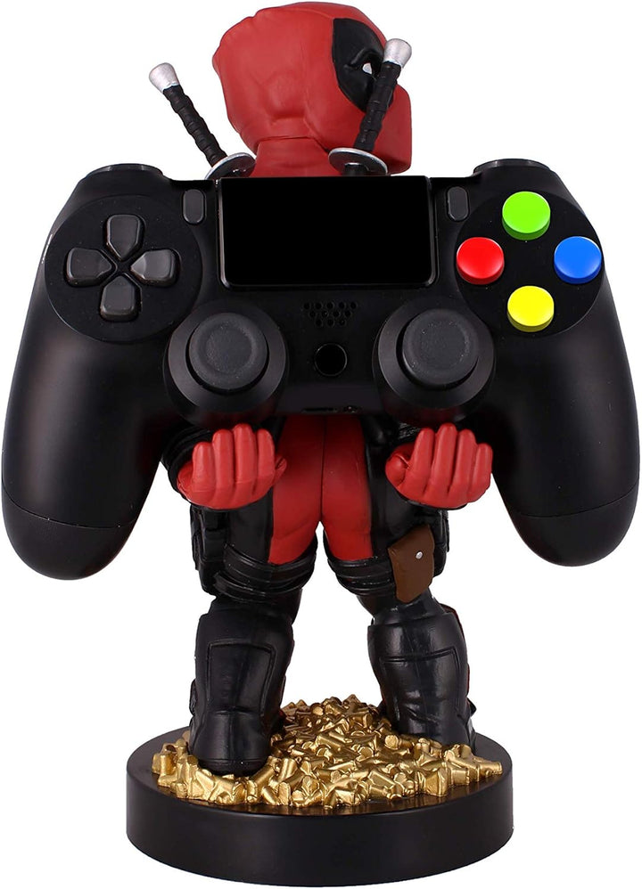 Marvel Deadpool Rear View Cable Guy - Controller & Phone Holder with Charging Cable