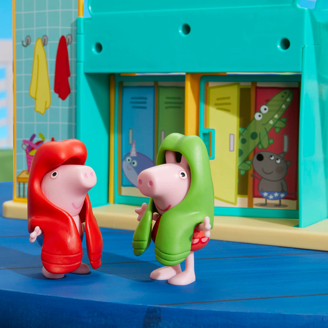 Peppa Pig Waterpark Playset - 2-Sided Playset with Figures & Accessories for 3+