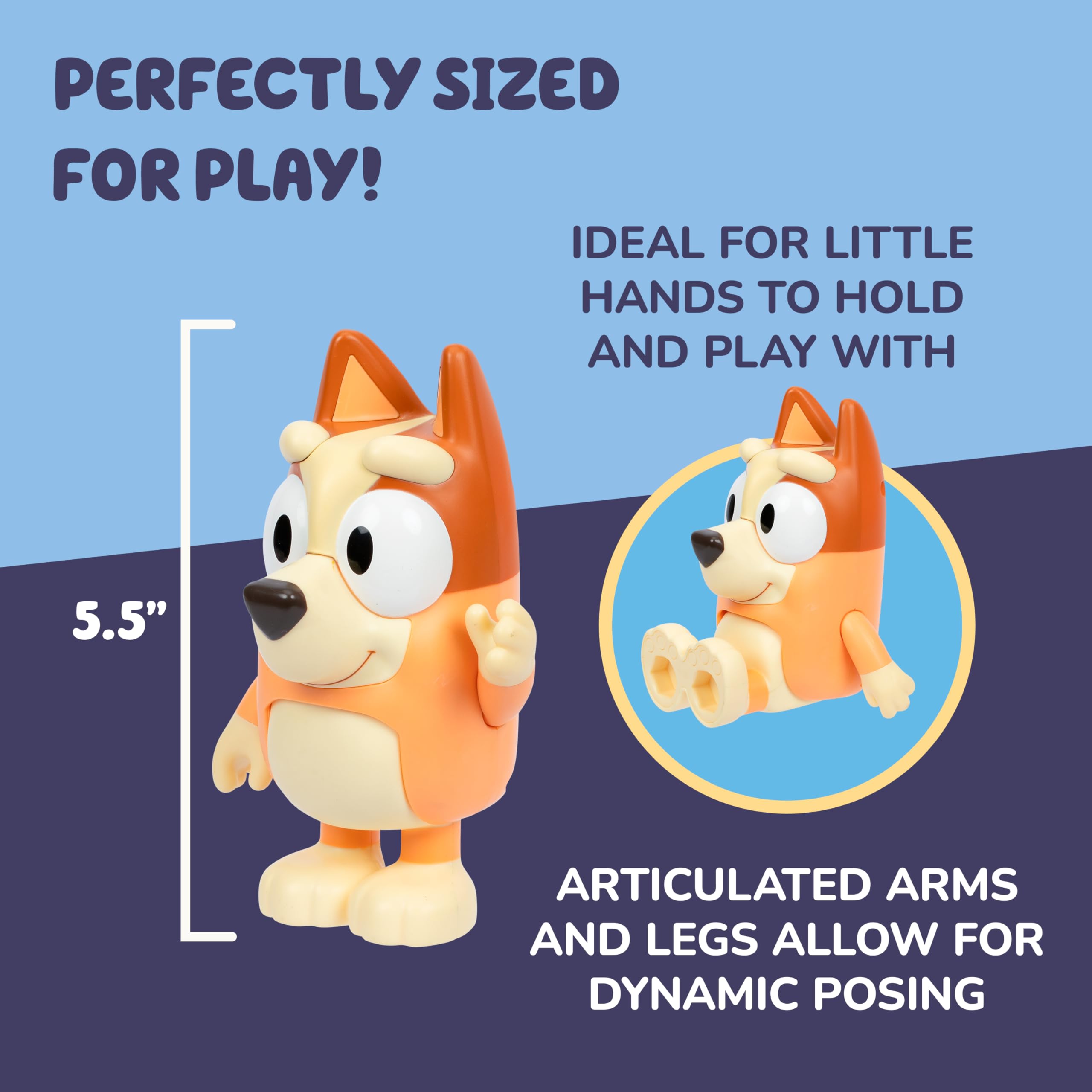 Bluey Chat Mates Bingo - Interactive Talking Figure with 10 Phrases & Articulated Limbs 2