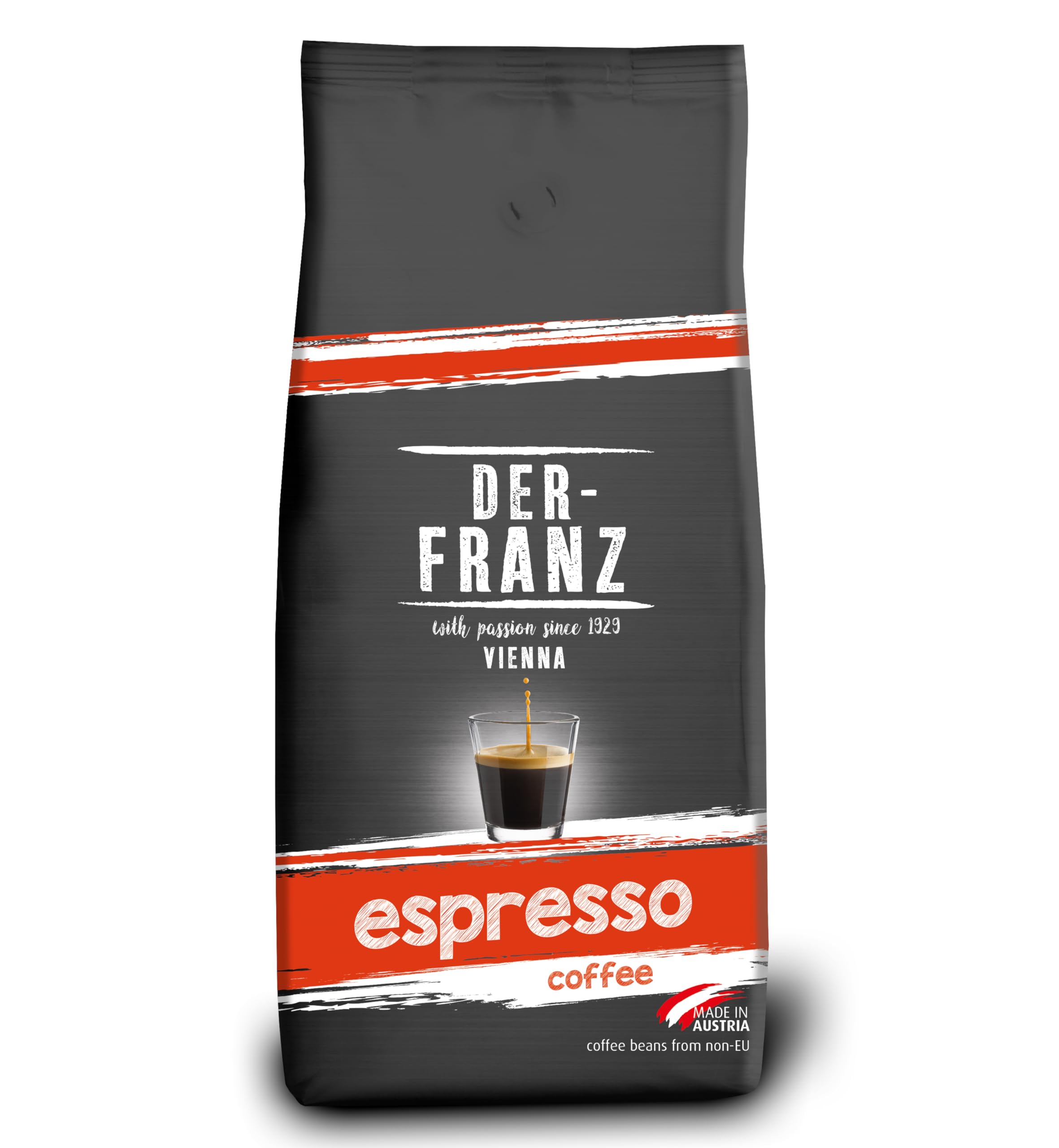 Der-Franz Espresso Whole Coffee Beans - 50% Arabica/50% Robusta | Intensity 5/5 | 1000g 1
