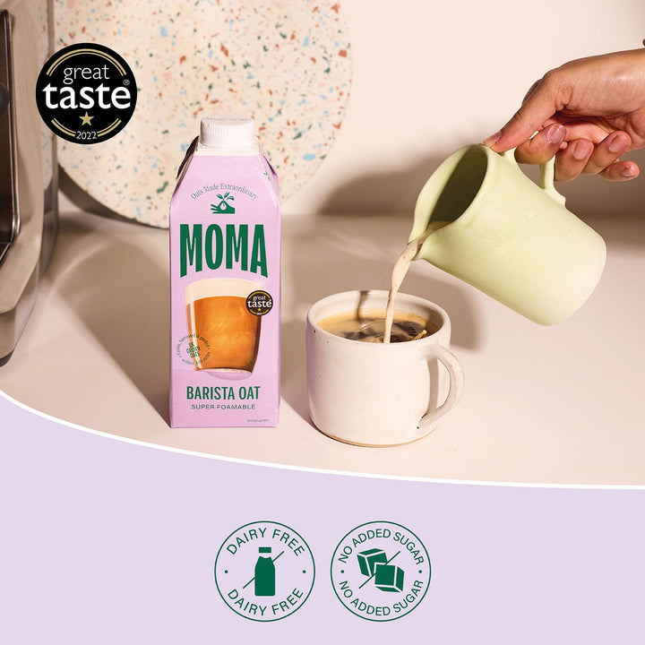 MOMA Barista Oat Drink - 750ml - Plant-Based, Vegan, No Added Sugar