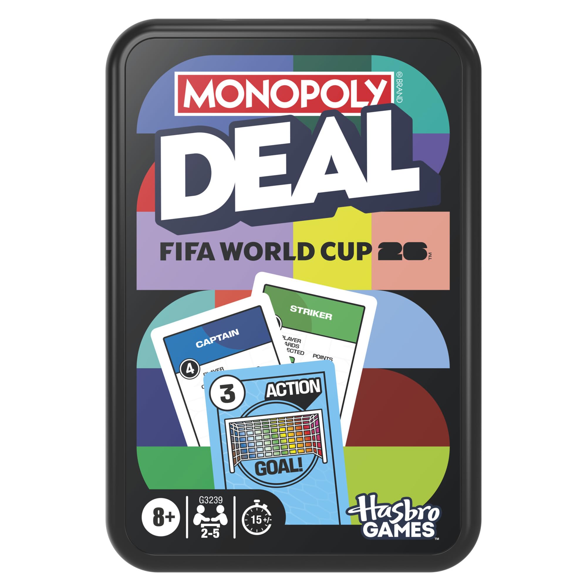 Monopoly Brand FIFA World Cup 2026 Edition Card Game | Ages 8+ | 2-5 Players | 15 Min Playtime