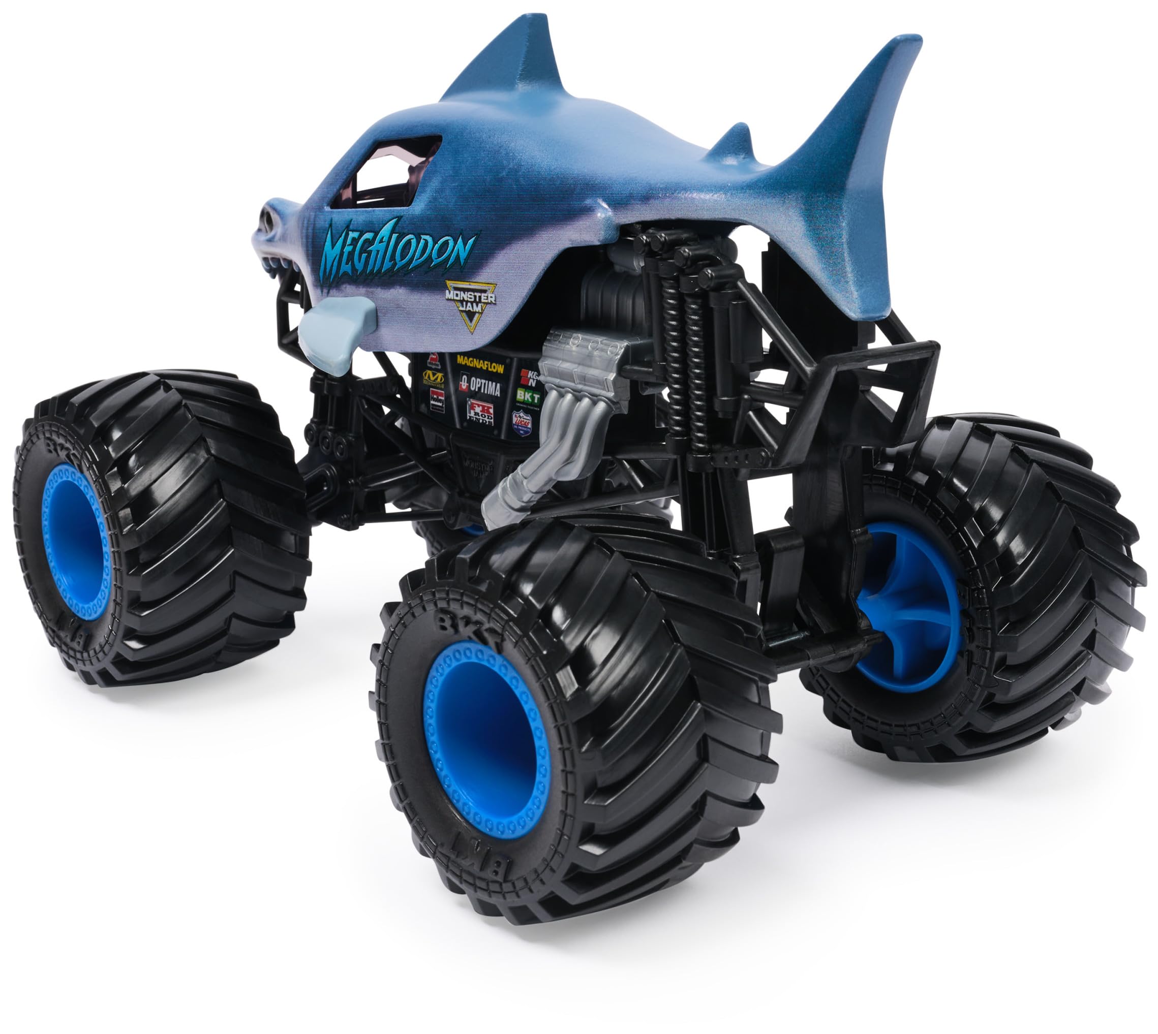Monster Jam Megalodon Monster Truck - 1:24 Scale Die-Cast Vehicle | Working Suspension 3