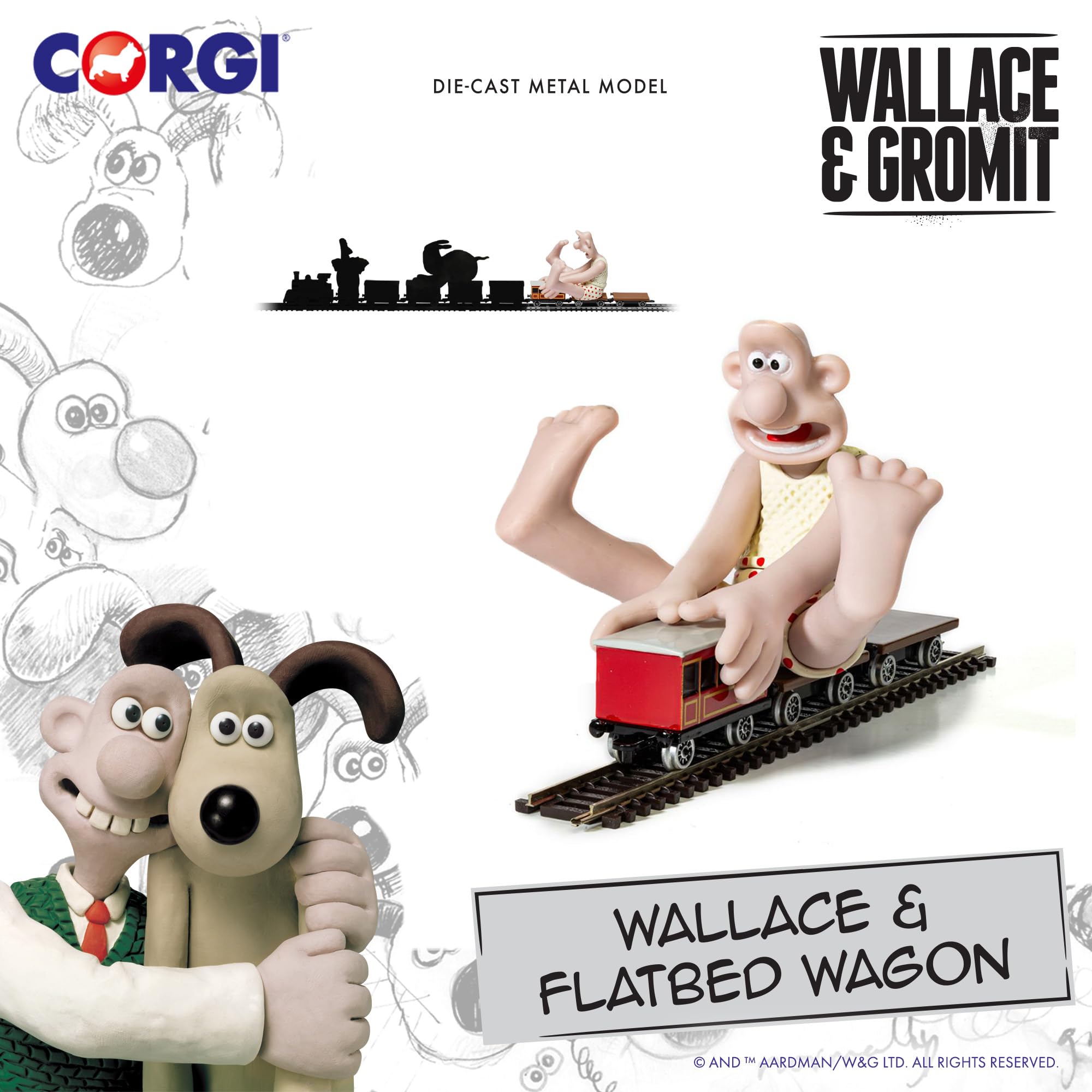 Corgi CC80604 Gromit Diecast Train Toy - Wallace & Gromit: The Wrong Trousers Playset 7