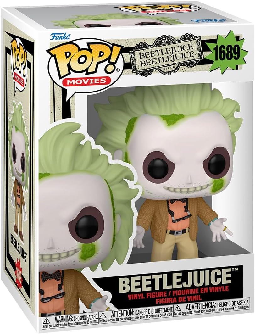 Funko Pop! Movies: Beetlejuice Beetlejuice - Beetlejuice w/ Chase Variant Vinyl Figure 1