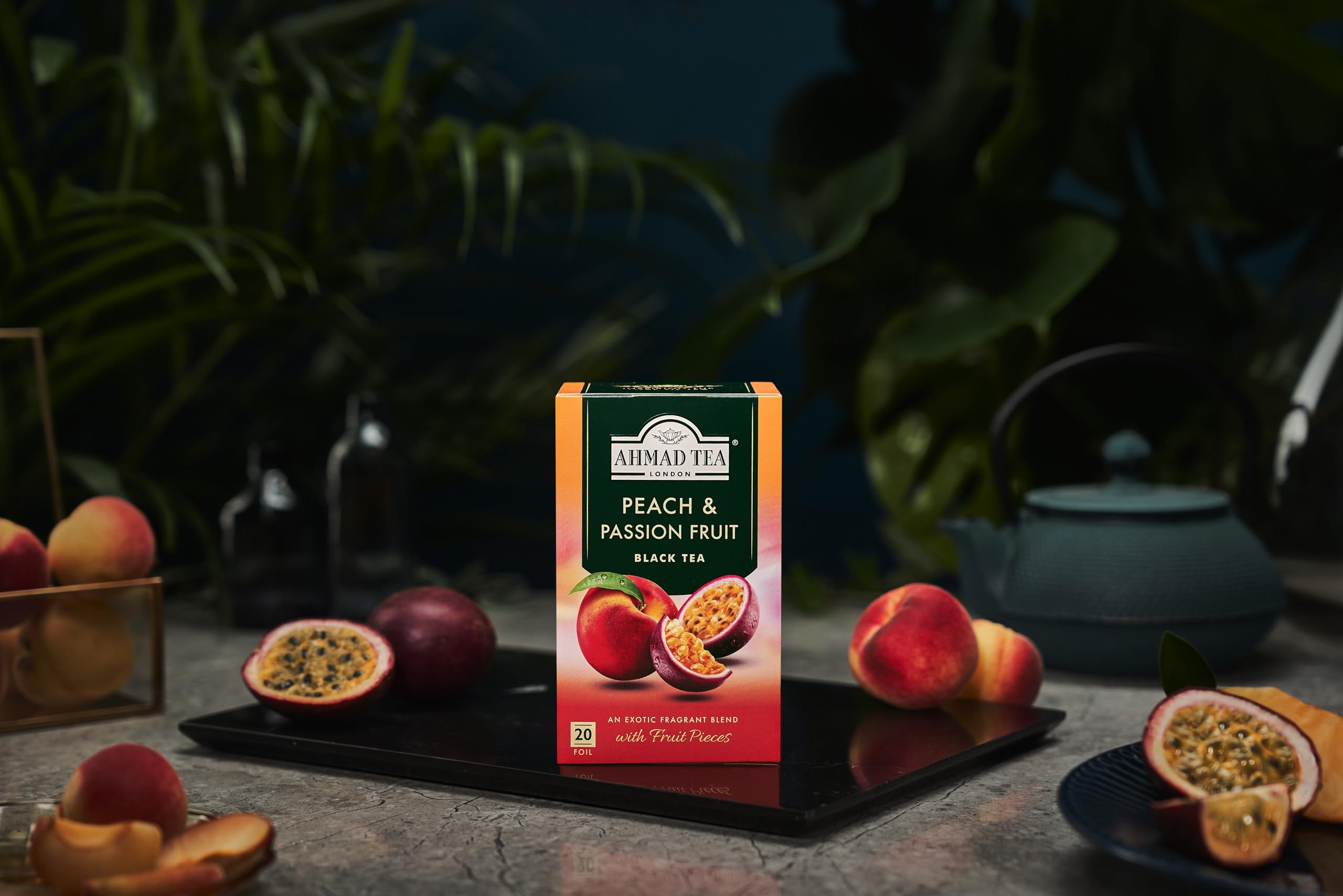 Ahmad Tea Peach & Passion Fruit Black Tea - 20 Teabags | Exotic Fruit Flavor | Antioxidant Support 3