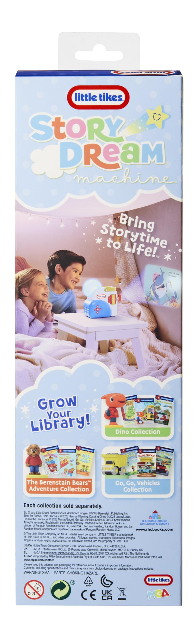 Little Tikes Story Dream Machine Story Collection - The Big Shark, Little Shark | Ages 3+ 8