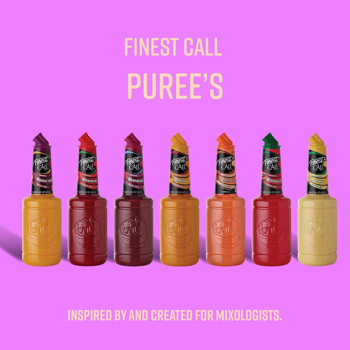 Finest Call Raspberry Puree - Premium Cocktail Mix for Drinks, Desserts & Sauces