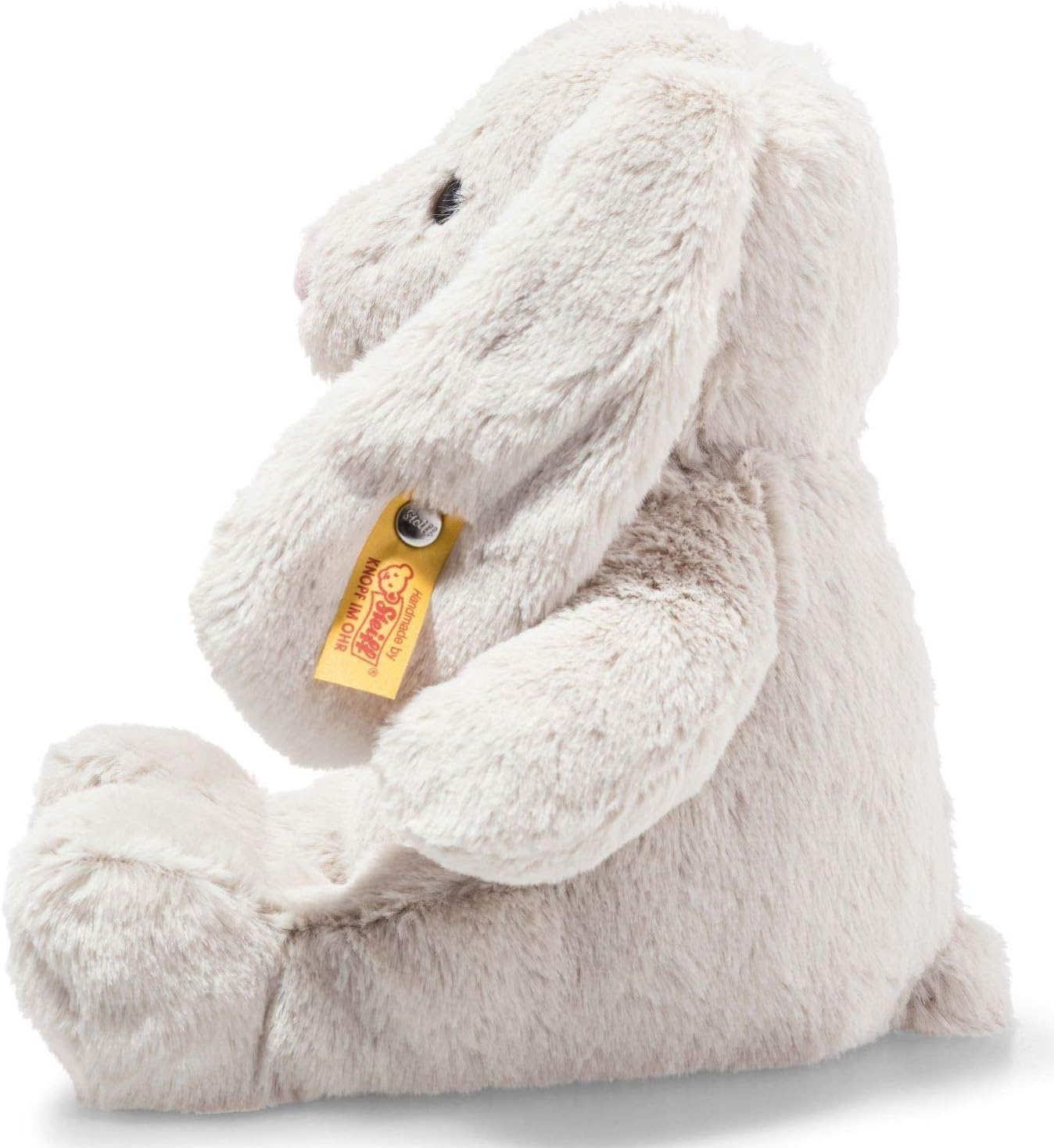 Steiff Soft Cuddly Friends Hoppie Rabbit - Plush Stuffed Animal, 28 cm, Light Grey 6