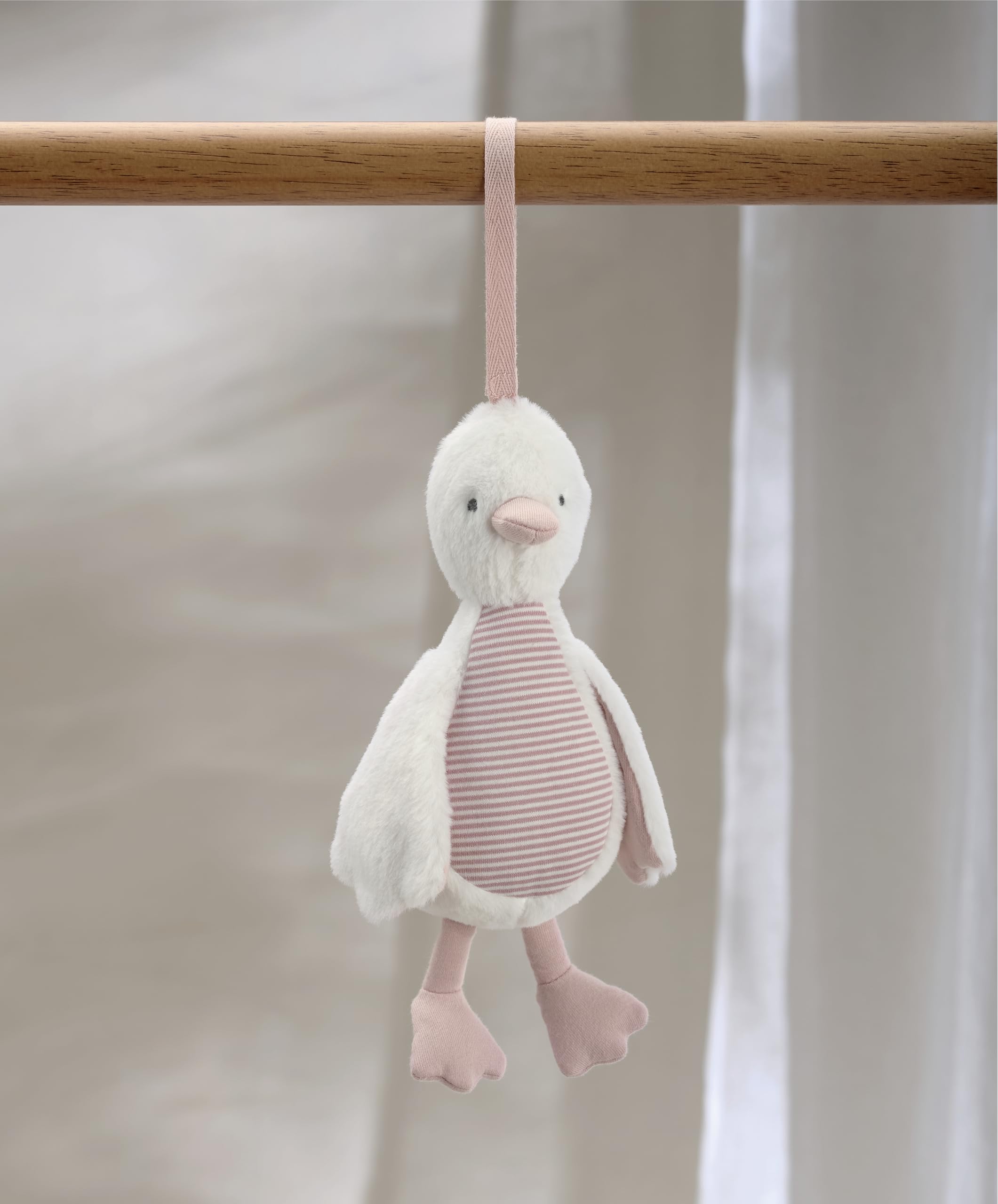 Mamas & Papas Chime Travel Toy - Duck | Soft Fabric | Hidden Chime 3