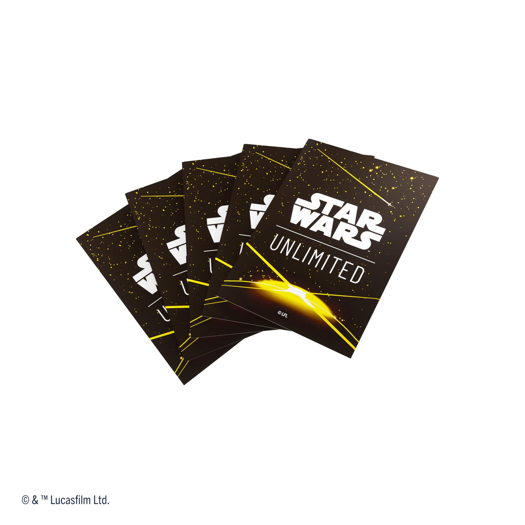 Gamegenic Star Wars: Unlimited Premium Art Sleeves - Yellow Card Back
