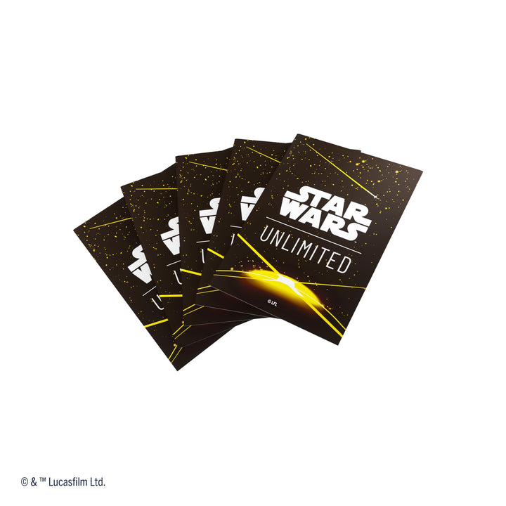 Gamegenic Star Wars: Unlimited Premium Art Sleeves - Yellow Card Back