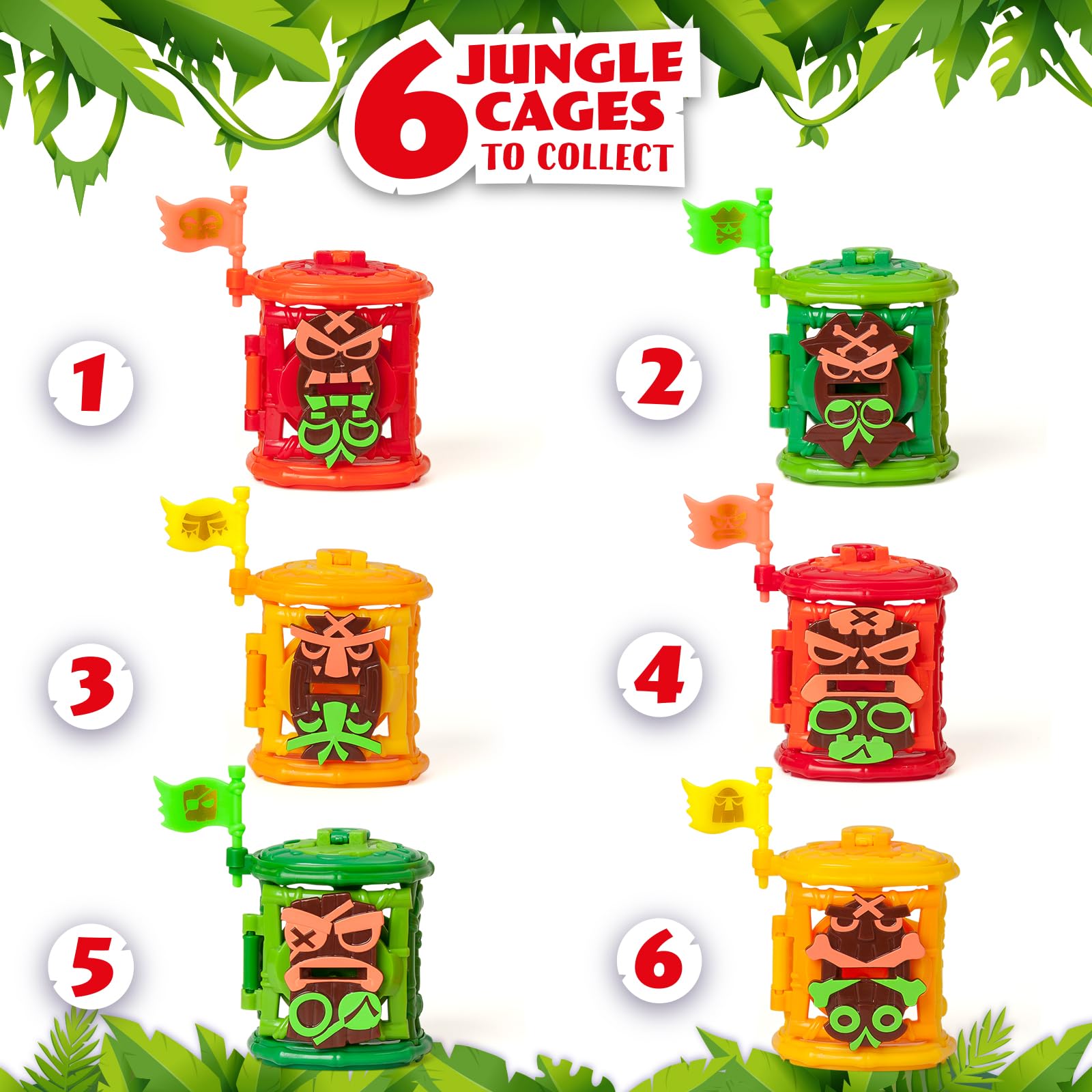 PIRATIX ADVENTURE WORLD Crazy Jungle Series Jungle Cages Surprise Figure | Plastic 3