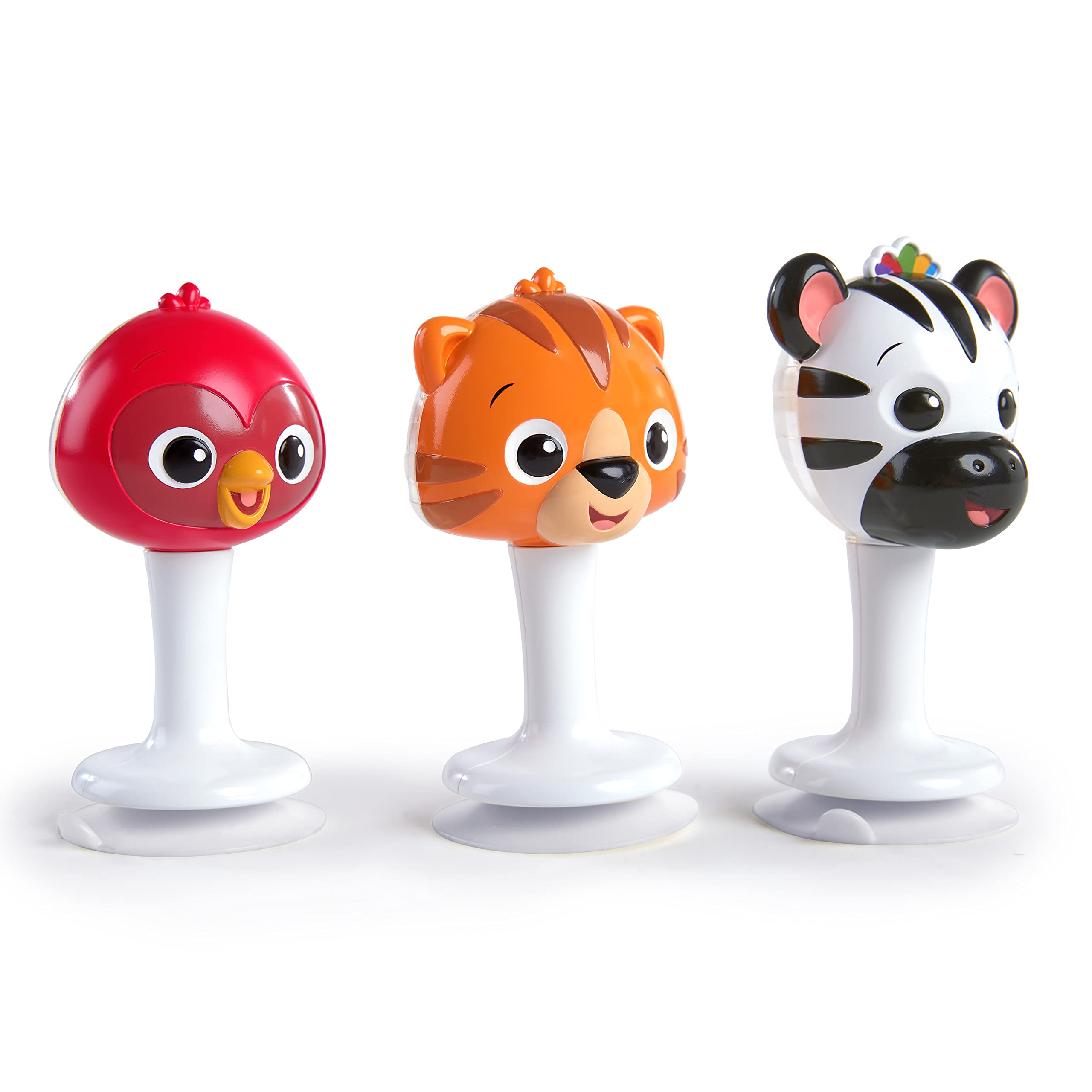 Baby Einstein Rattle & Jingle Trio Suction Toys for Ages 6 Months+ | Silicone