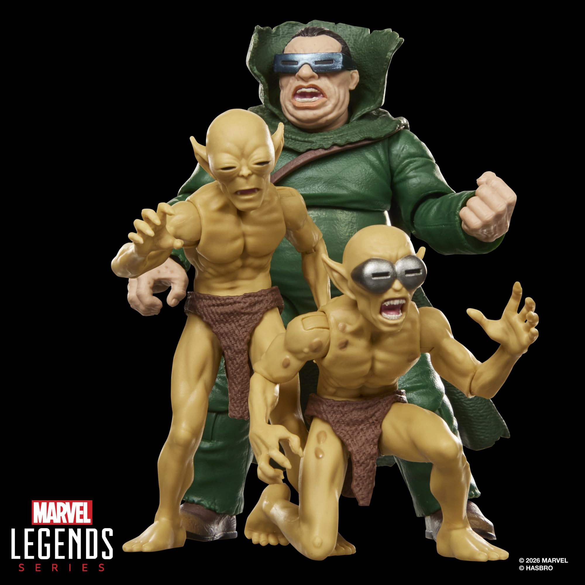 Marvel Legends Series Marvel's Mole Man & Moloids Multi-Pack - 3 Fantastic Four Comics-Inspired Collectible 15 cm Scale Action Figures | Ages 4+ 9