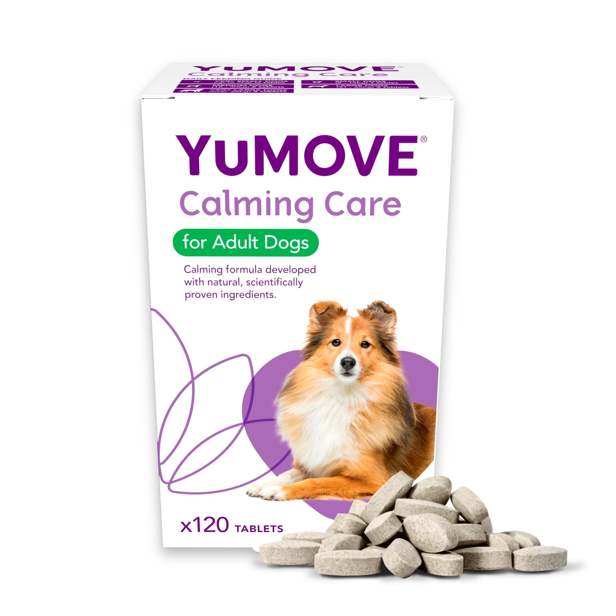 YuMOVE Calming Care Tasty Treats Dog Supplements for Anxiety Relief | 120 Tablets