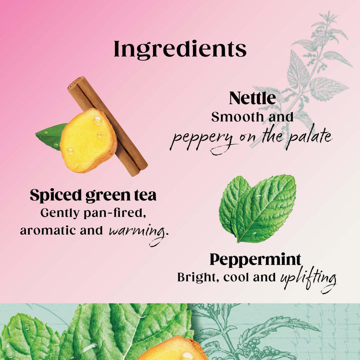 Twinings Superblends Metabolism Tea - Peppermint & Spiced Green Herbal Infusion with Nettle & Zinc, 80 Biodegradable Tea Bags